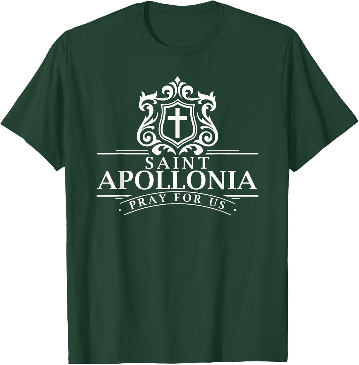 St Apollonia Patron Saint of Dentists Dental Hygienist Saint T-Shirt - T-Shirt | Forest