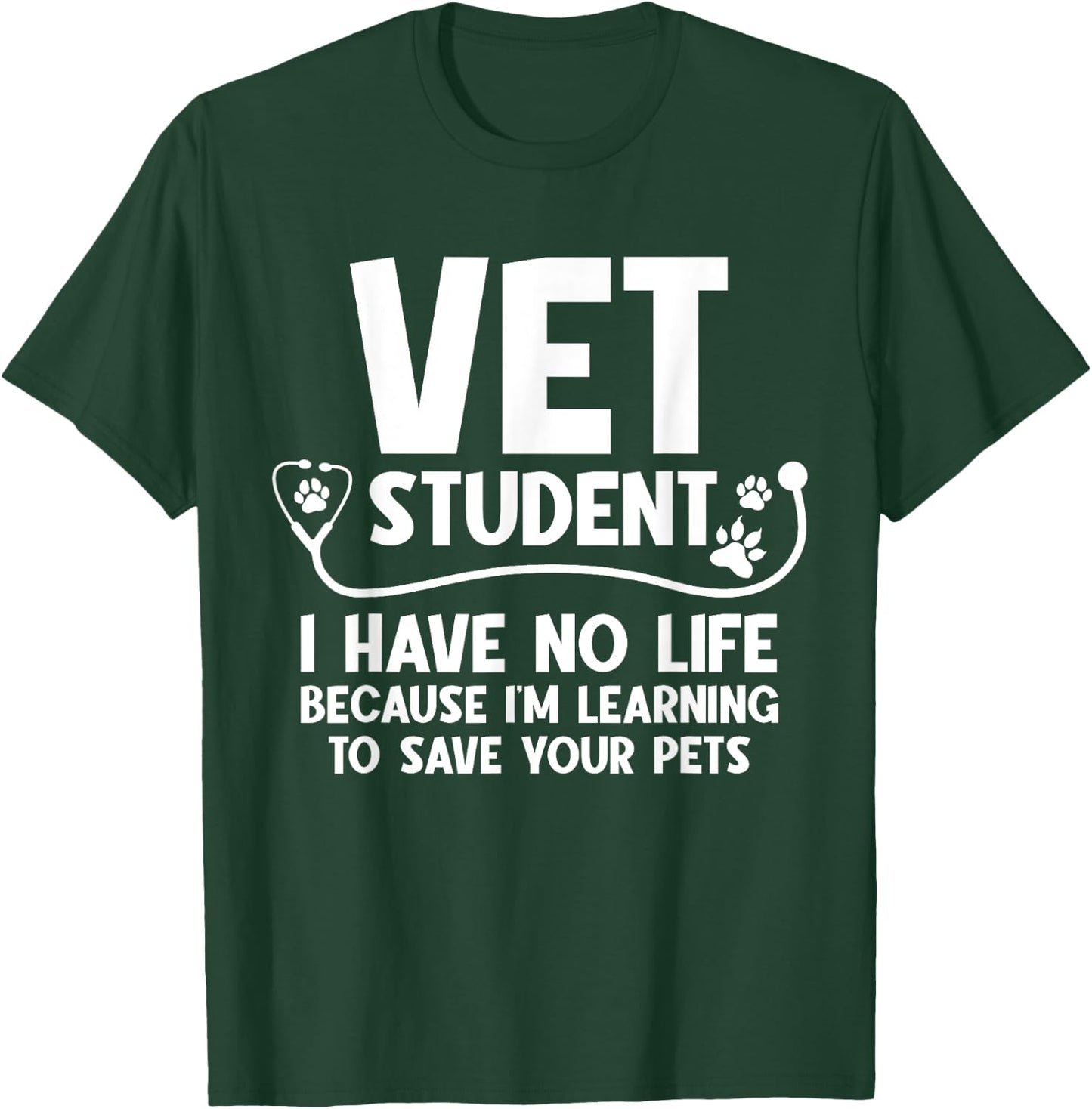 Cool Vet Tech Art Women Vet Assistant Veterinarian T-Shirt - T-Shirt | Forest