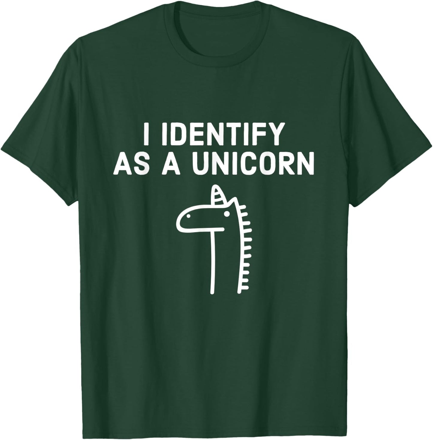 I Identify As A Unicorn - Halloween T-Shirt - T-Shirt | Forest