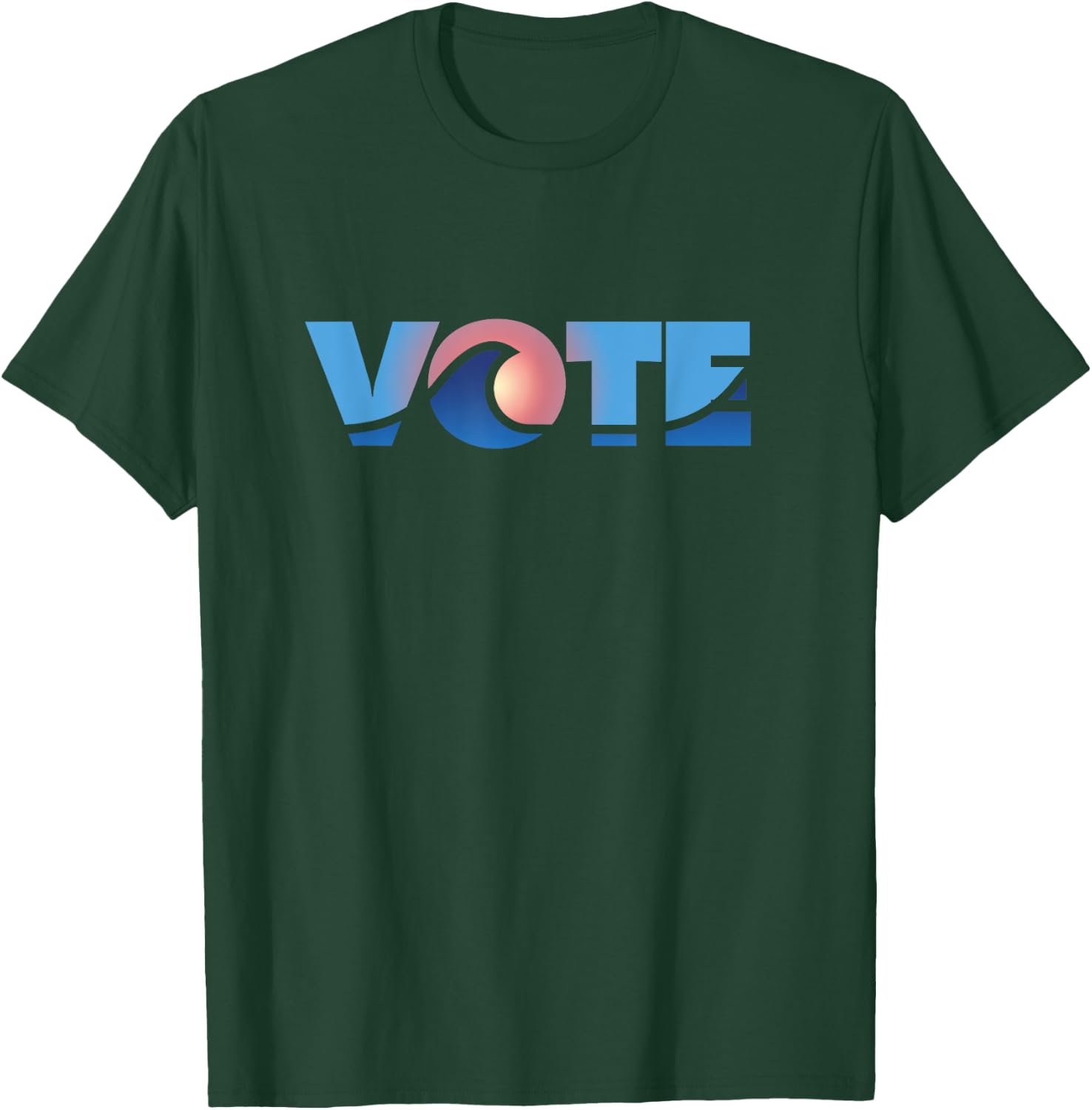 Vote Blue Wave Democratic Voter T-Shirt - T-Shirt | Forest