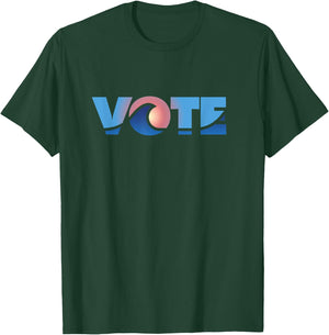 Vote Blue Wave Democratic Voter T-Shirt - T-Shirt | Forest