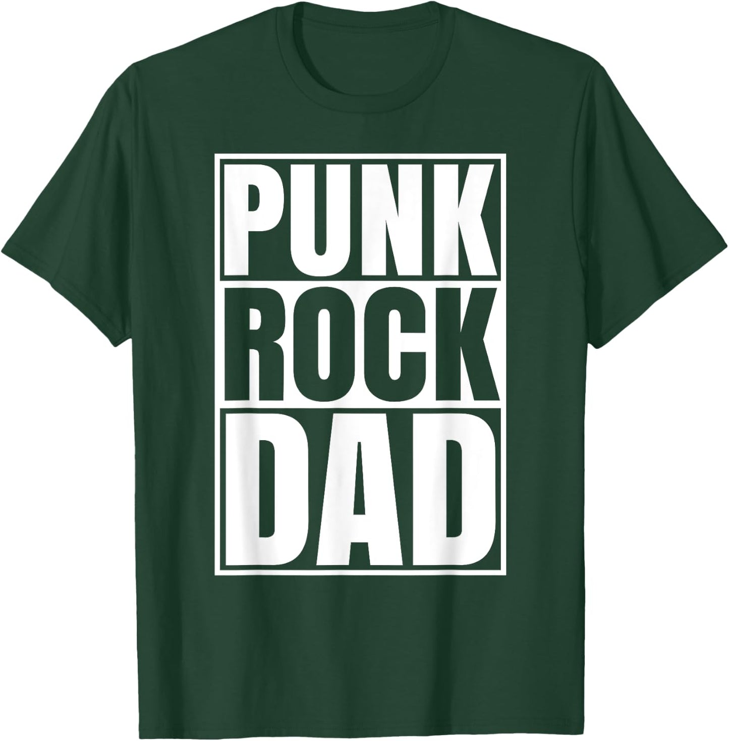 Punk Rock Dad Tattoos Punker Rocker Ska Band Father Guitar T-Shirt - T-Shirt | Forest