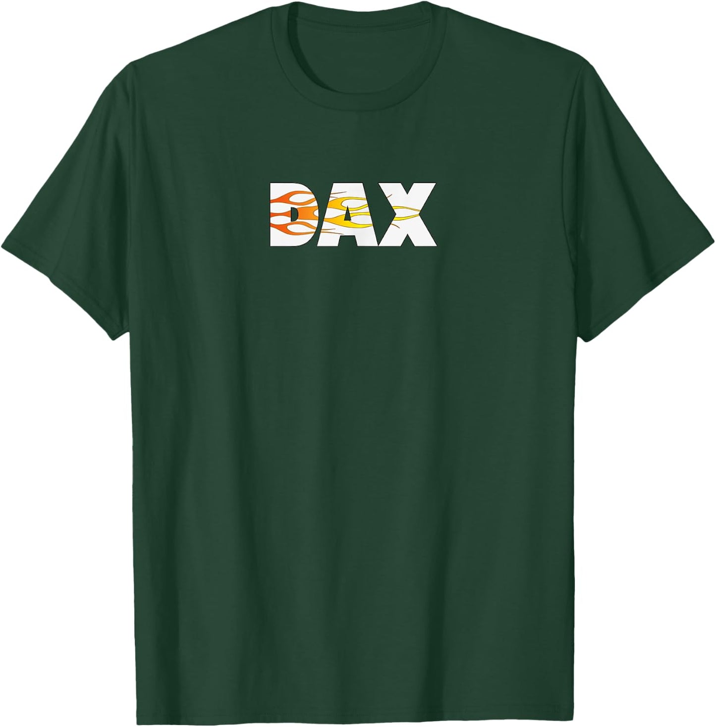 Dax Name Cool Auto Detailing Flames So Fast T-Shirt - T-Shirt | Forest
