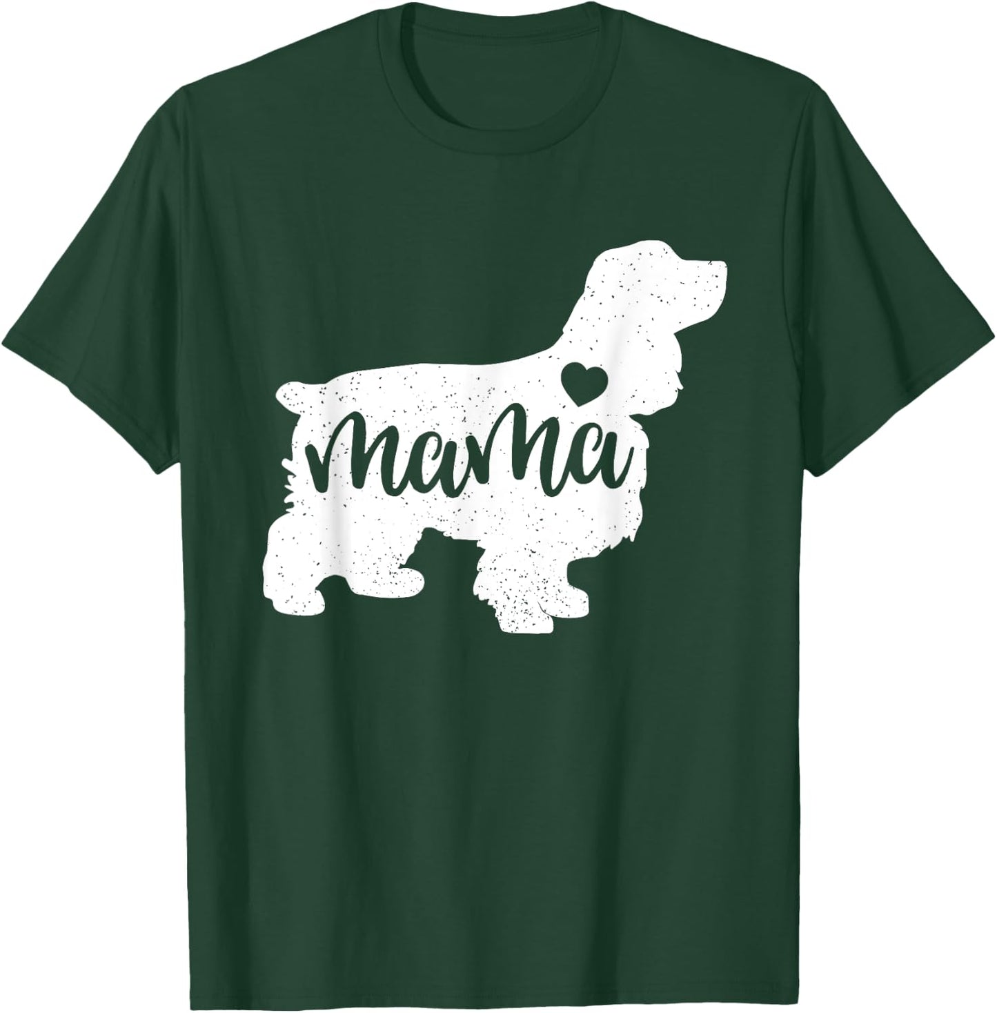 Cocker Spaniel Mother's Day Mum Dog Mum Paw Lover T-Shirt - T-Shirt | Forest