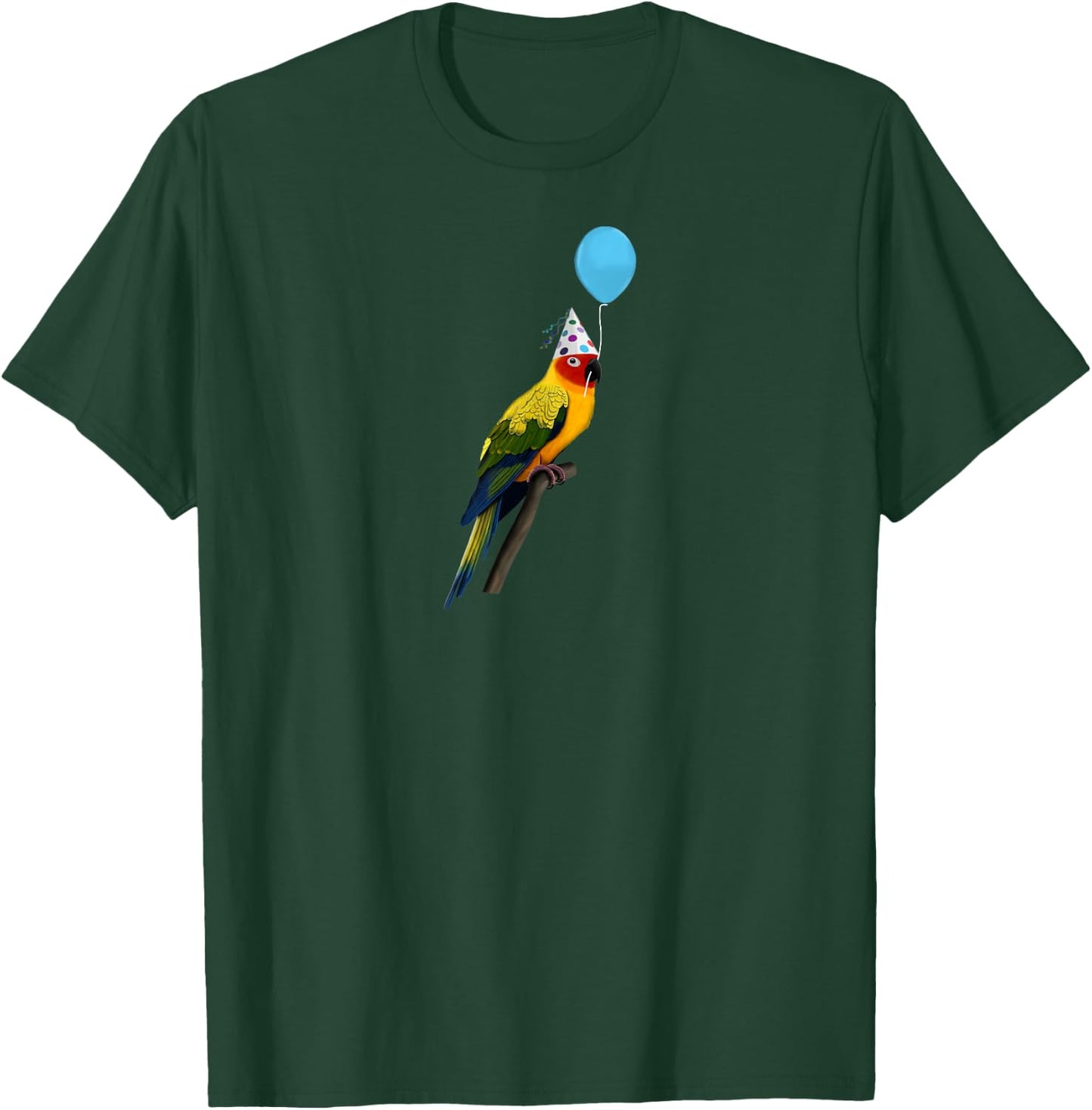 Sun Conure Bird Party Birdwatcher Animal Biologist T-Shirt - T-Shirt | Forest