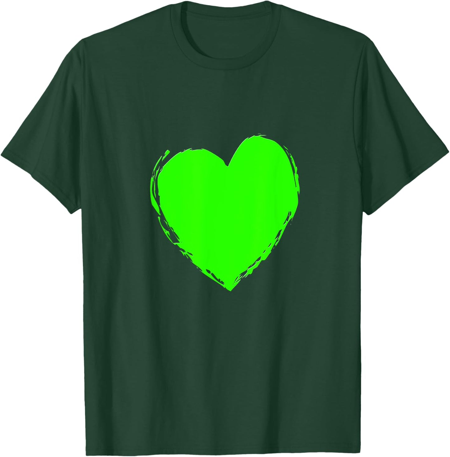 Big Green Heart Celebration Design for St Patricks Day T-Shirt - T-Shirt | Forest