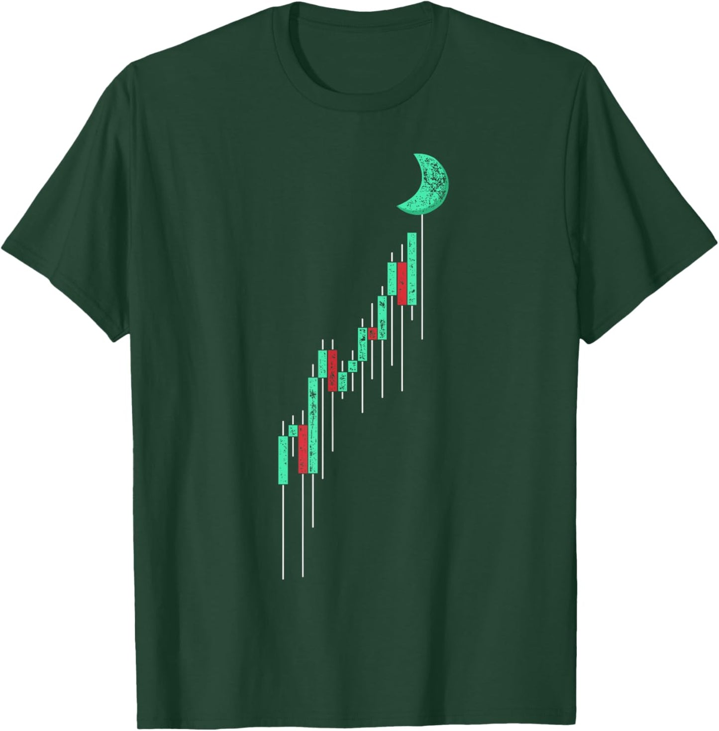 Crypto Currency Hodl Vintage Bull Market Chart To The Moon T-Shirt - T-Shirt | Forest