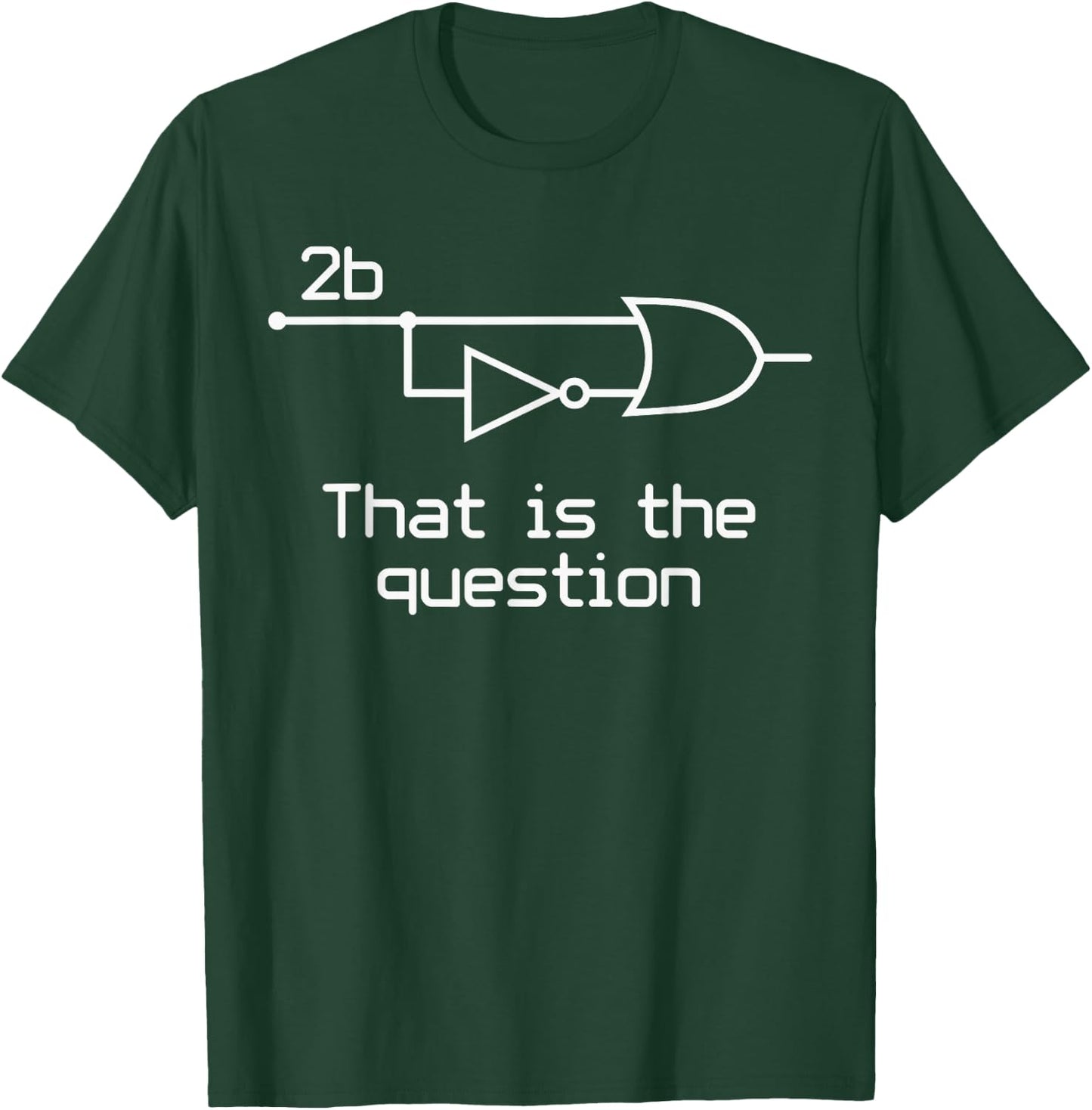 14th Floor Apparel Vintage To Be Or Not To Be Electrical Engineer Circuit Gift Dark Black Adult T-Shirt - T-Shirt | Forest