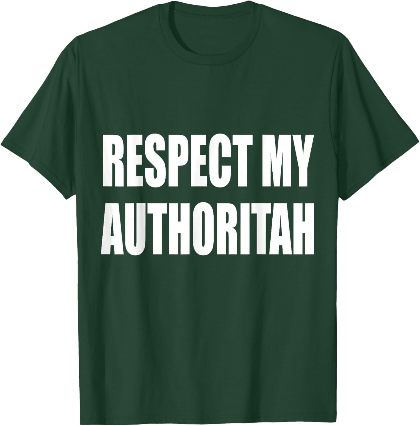 RESPECT MY AUTHORITAH Groomparty Stagparty Groom cartoon men T-Shirt - T-Shirt | Forest