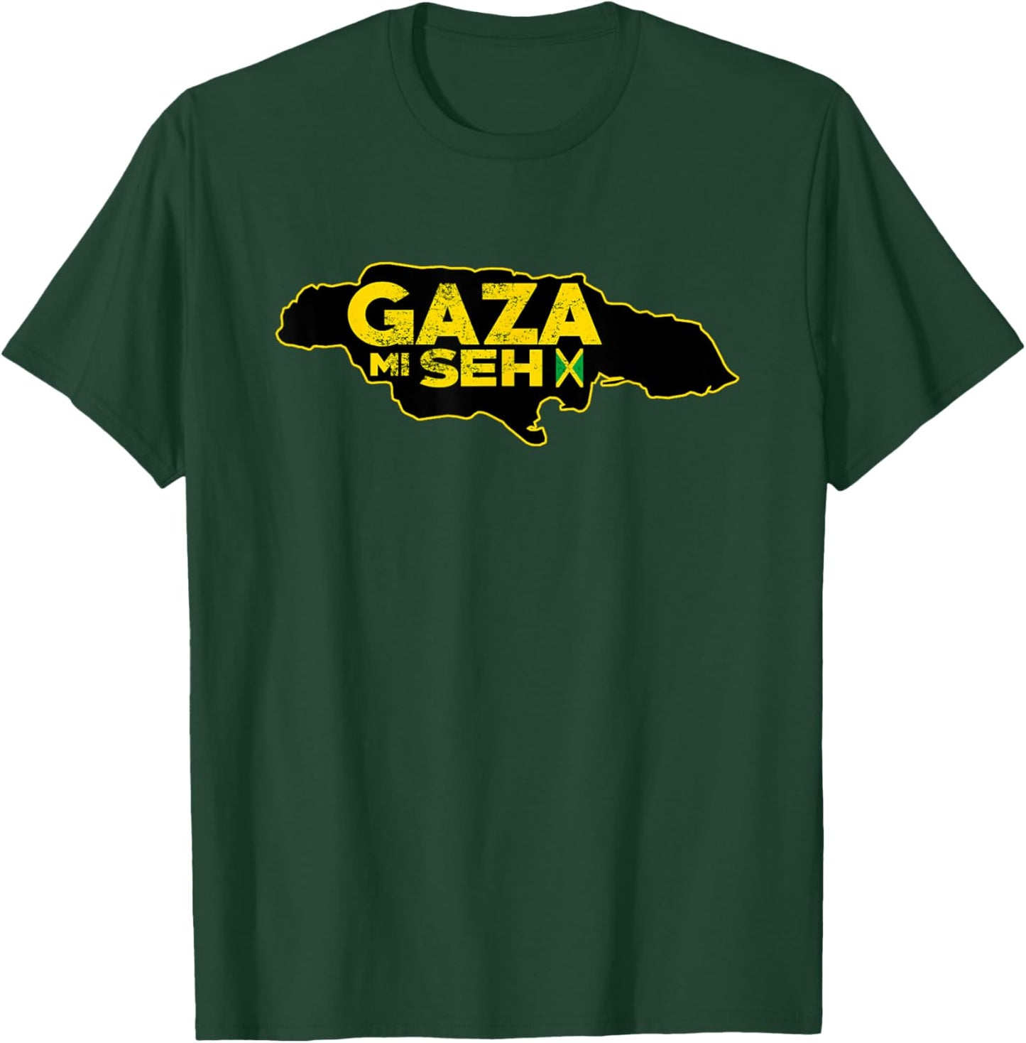 GAZA MI SEH Dancehall Reggae Music Kingston Jamaica Sound T-Shirt - T-Shirt | Forest
