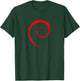 Linux lover Debian Spiral Logo Open Source Os T-Shirt - T-Shirt | Forest
