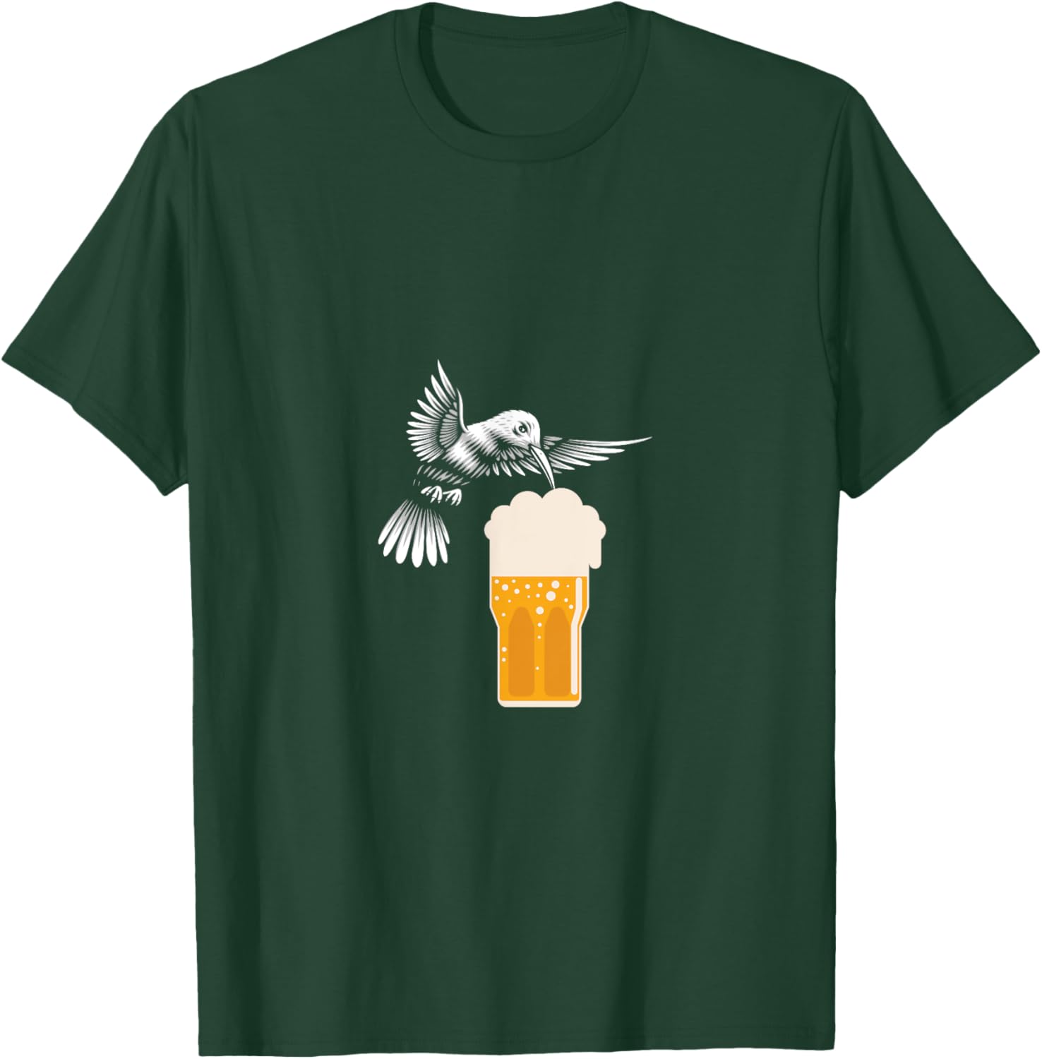 Hummingbird Beer Hummingbird Gift Bird Lover T-Shirt - T-Shirt | Forest