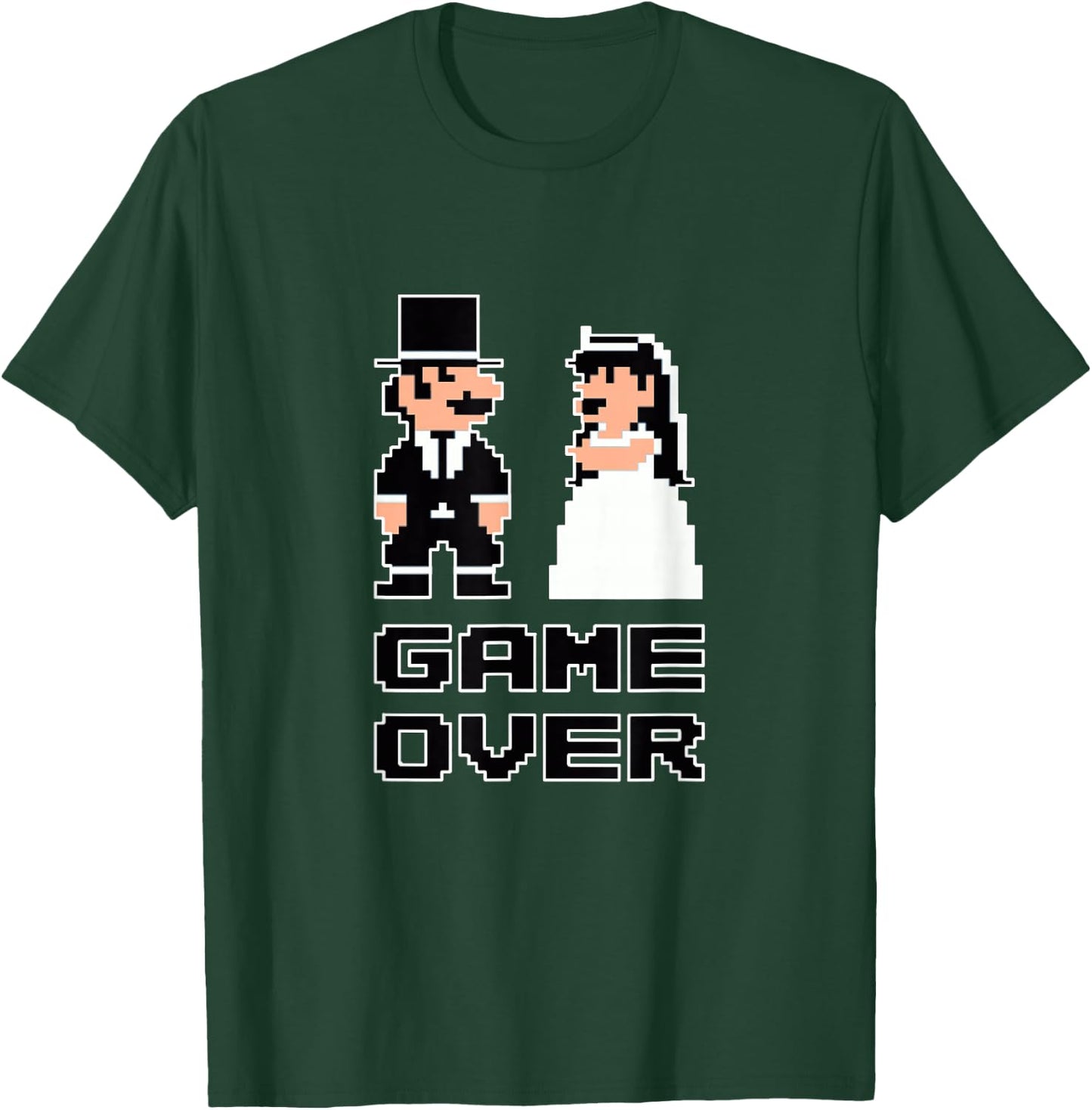 Game Over Bachelor Party Wedding Groomsman Humor Groom Men T-Shirt - T-Shirt | Forest