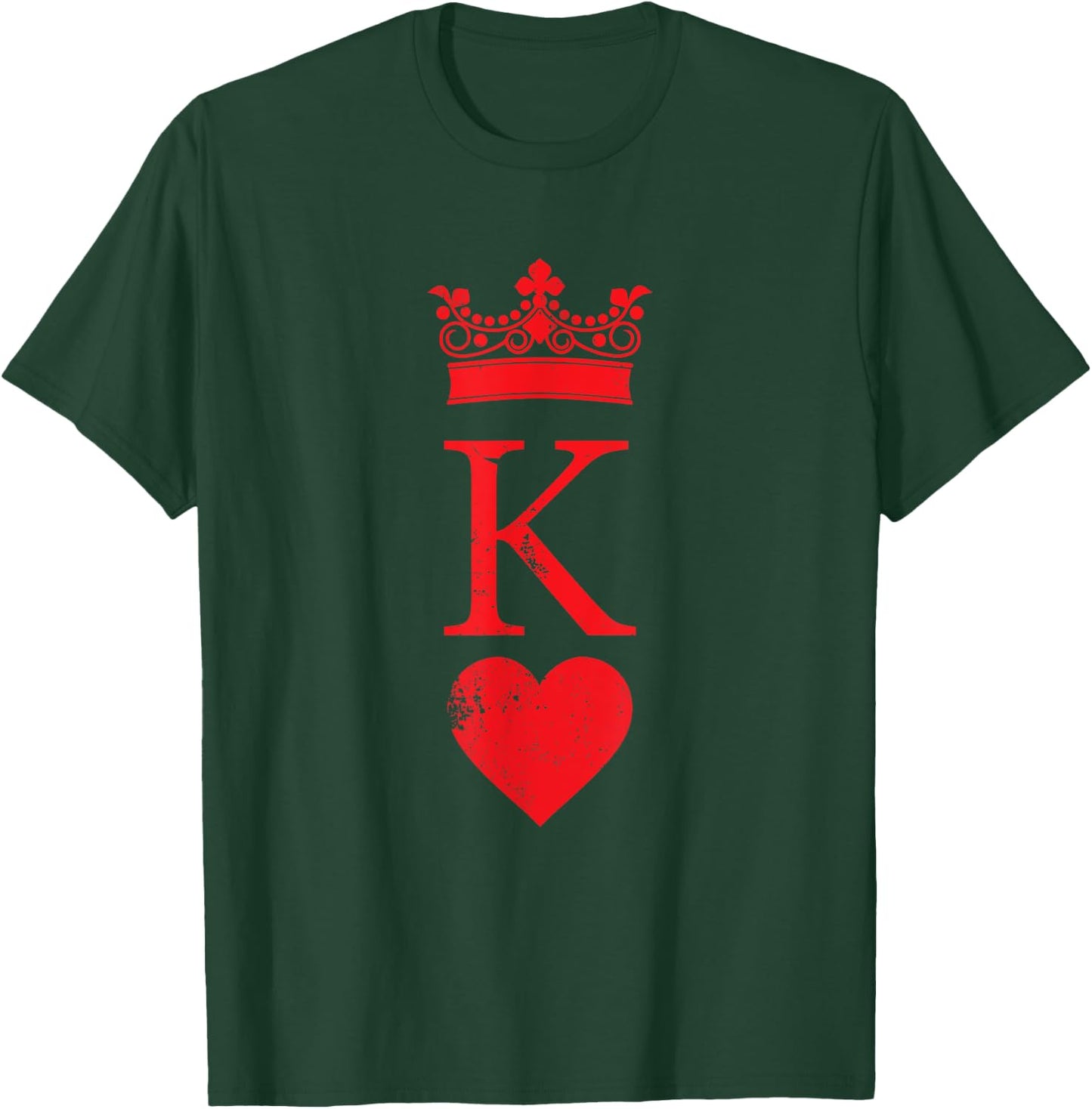 King of Hearts Halloween Costume Vintage Poker Cards King T-Shirt - T-Shirt | Forest