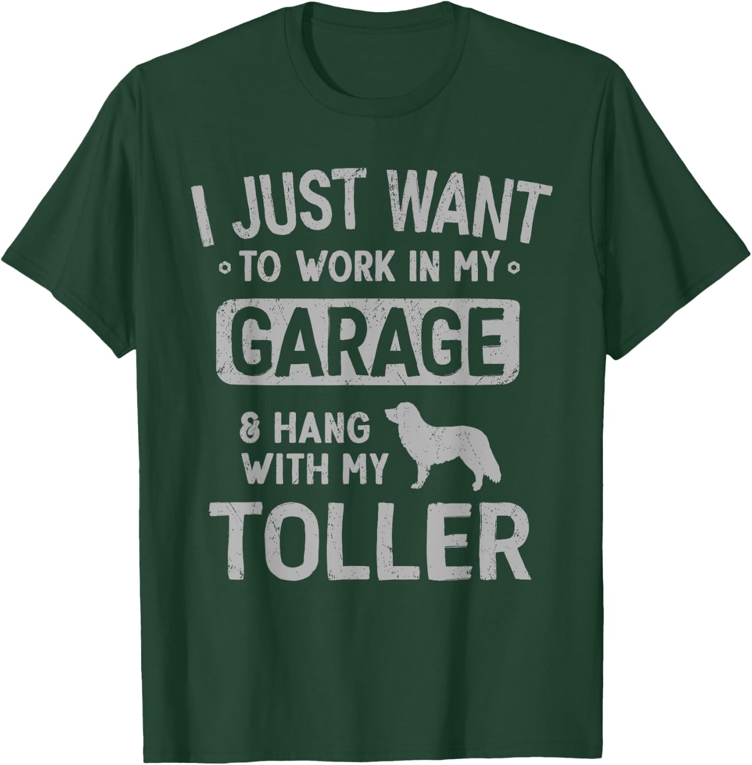 Funny Nova Scotia Duck Tolling Retriever Toller Dad Garage M T-Shirt - T-Shirt | Forest