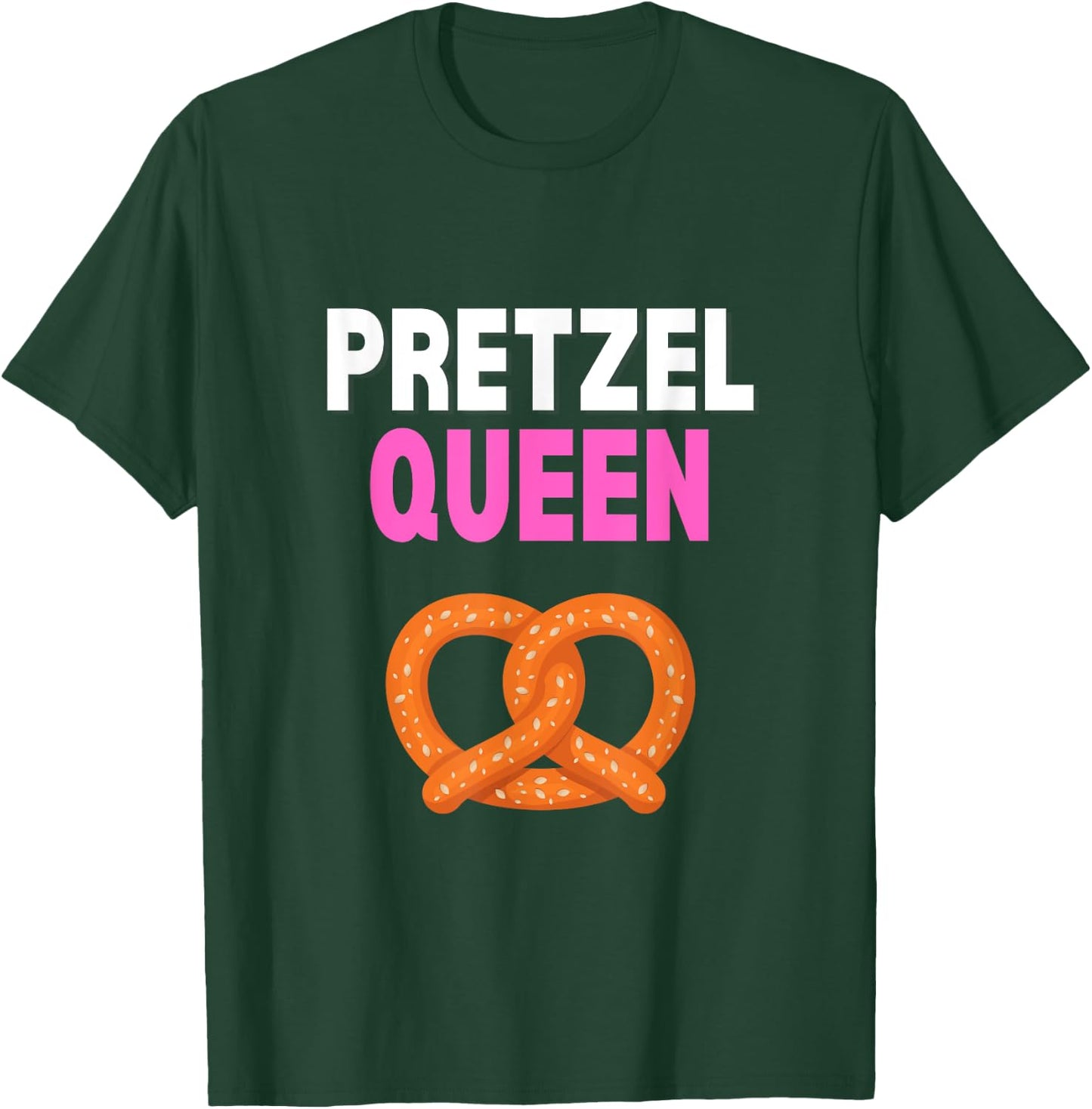 Pretzel Queen Funny Pretzel Lover Pretzel Queen Humor T-Shirt - T-Shirt | Forest