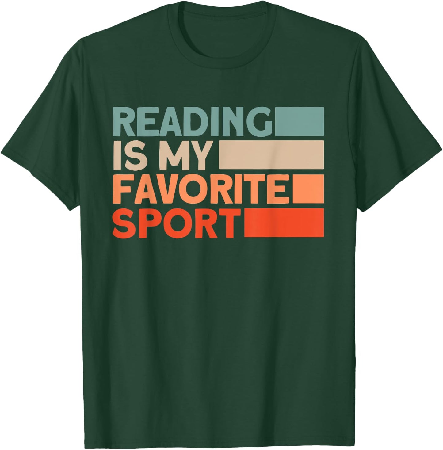 Reading Is My Favorite Sport Bookworm T-Shirt - T-Shirt | Forest