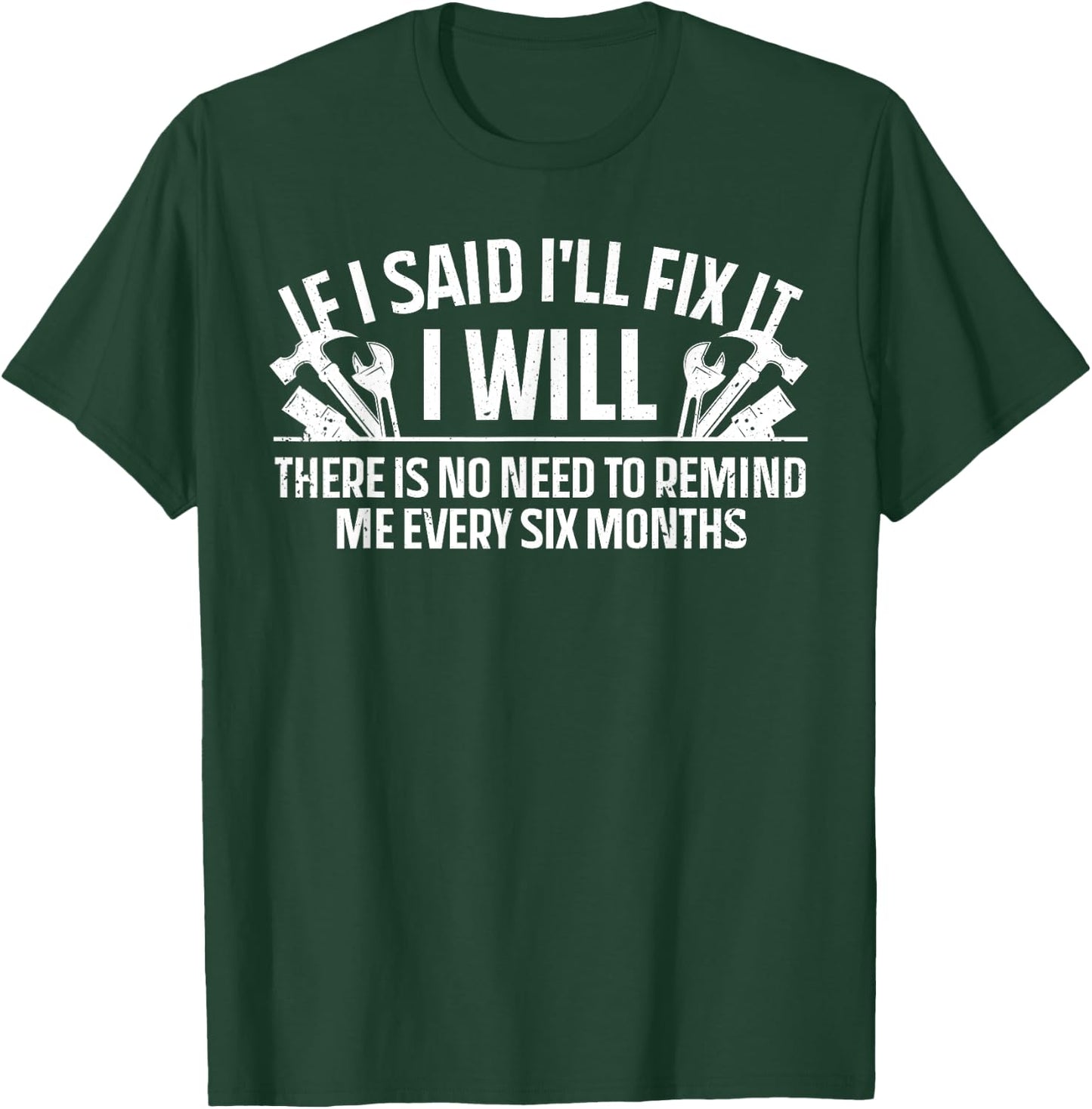Funny Handyman Dad Carpenter Plumber Electrician DIY T-Shirt - T-Shirt | Forest
