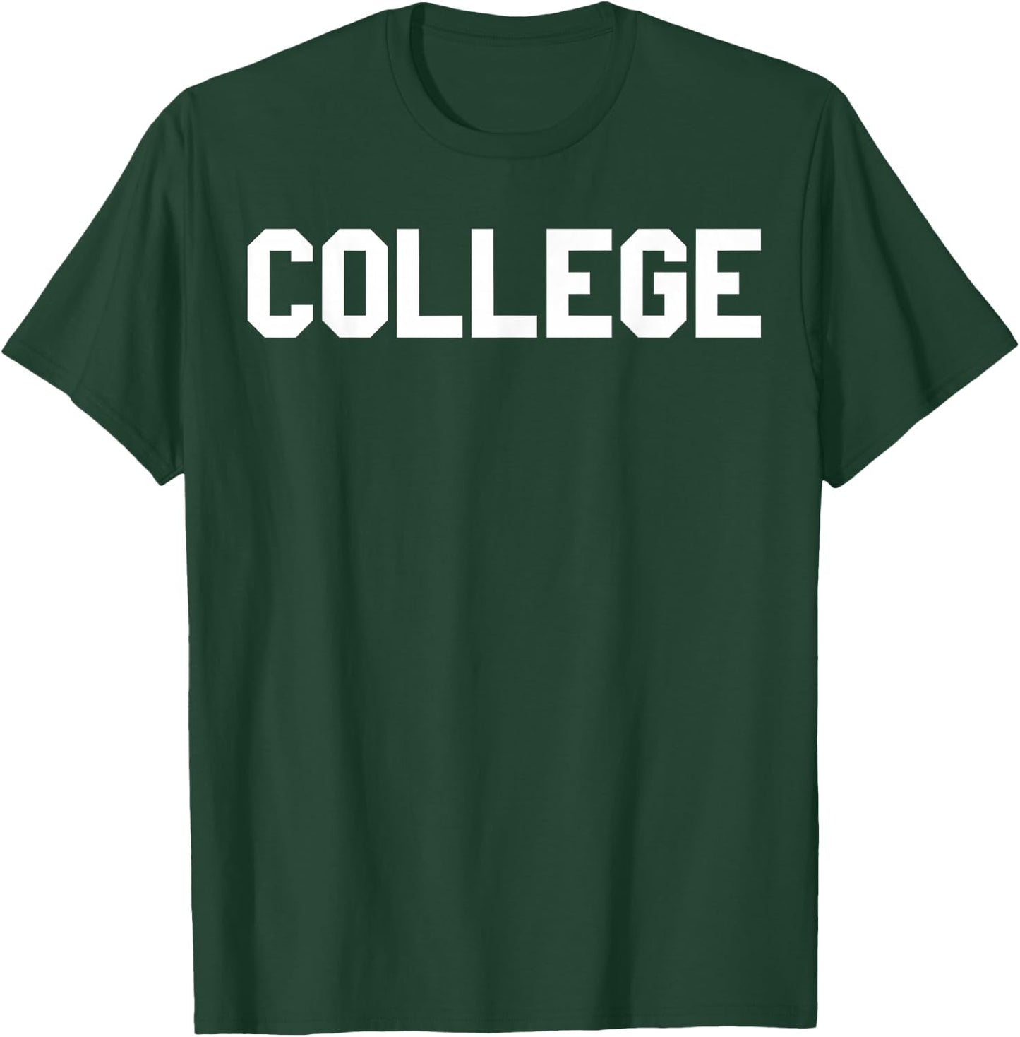 Animal House College Large Typography Graphic T-Shirt - T-Shirt | Forest