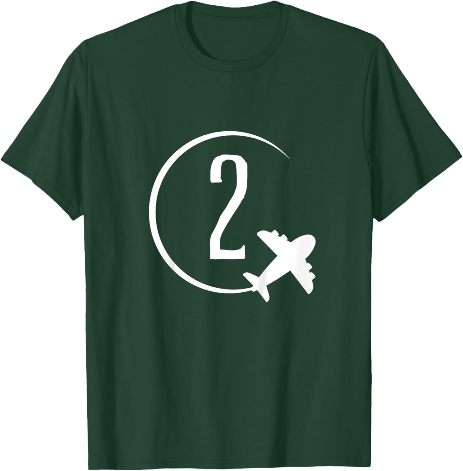 Kids Two year old boy Airplane Shirt. Fun Boy 2nd birthday T-Shirt - T-Shirt | Forest