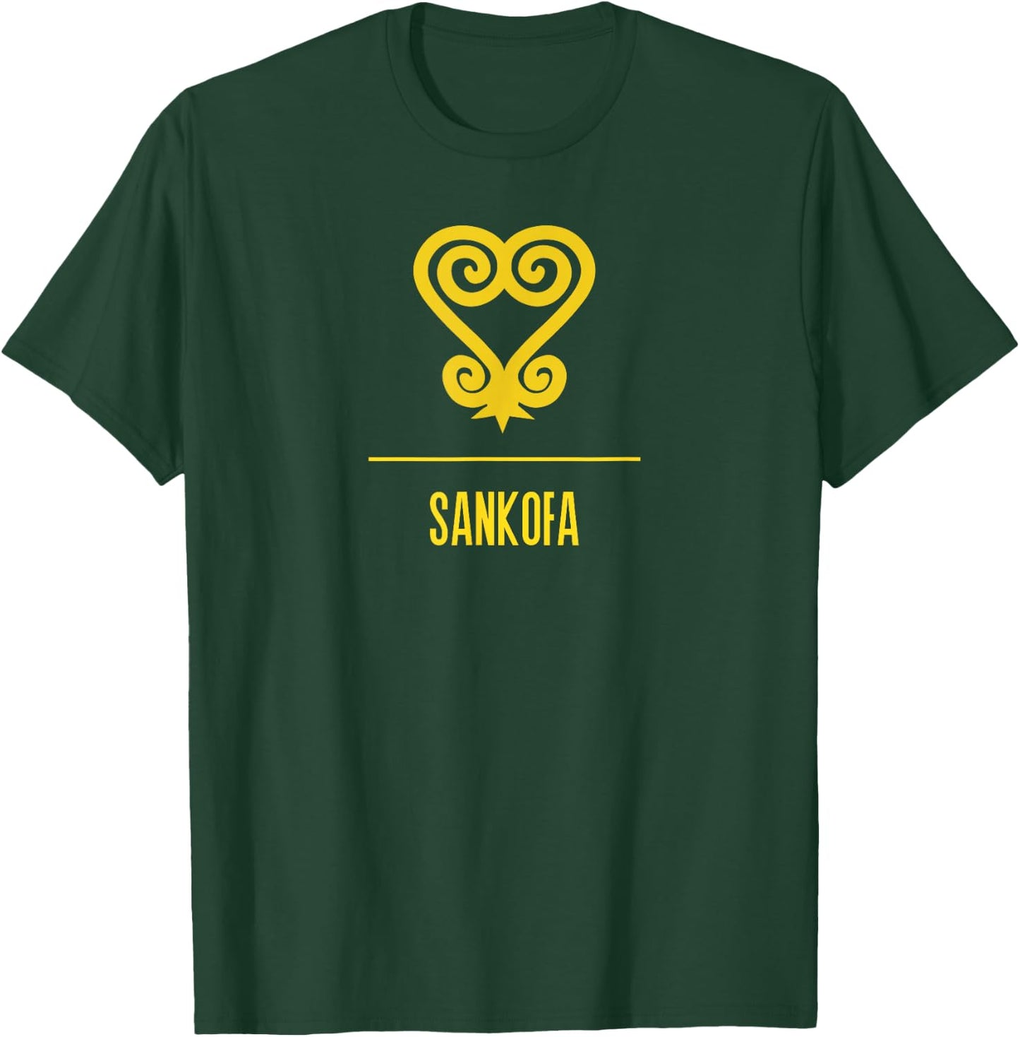 Adinkra Symbol | SANKOFA Black Pride Graphic T-Shirt - T-Shirt | Forest