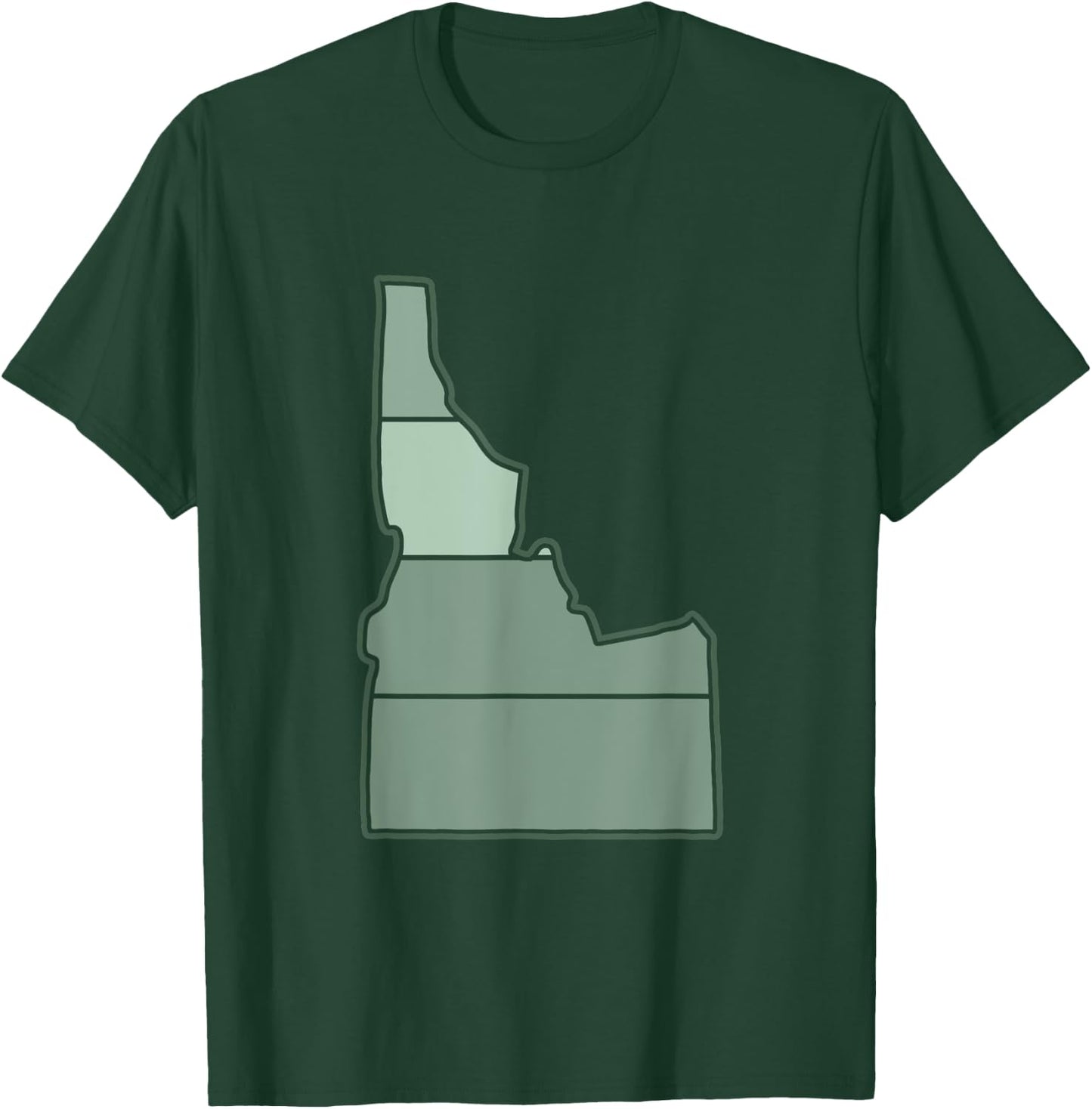 Idaho State Outline Boise Potato Home Love Idaho T-Shirt - T-Shirt | Forest