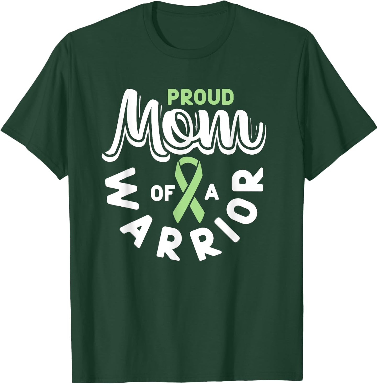 Green Ribbon for Mom with Non-Hodgkin Lymphoma Awareness T-Shirt - T-Shirt | Forest