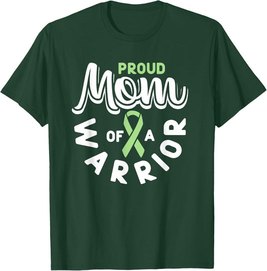 Green Ribbon for Mom with Non-Hodgkin Lymphoma Awareness T-Shirt - T-Shirt | Forest