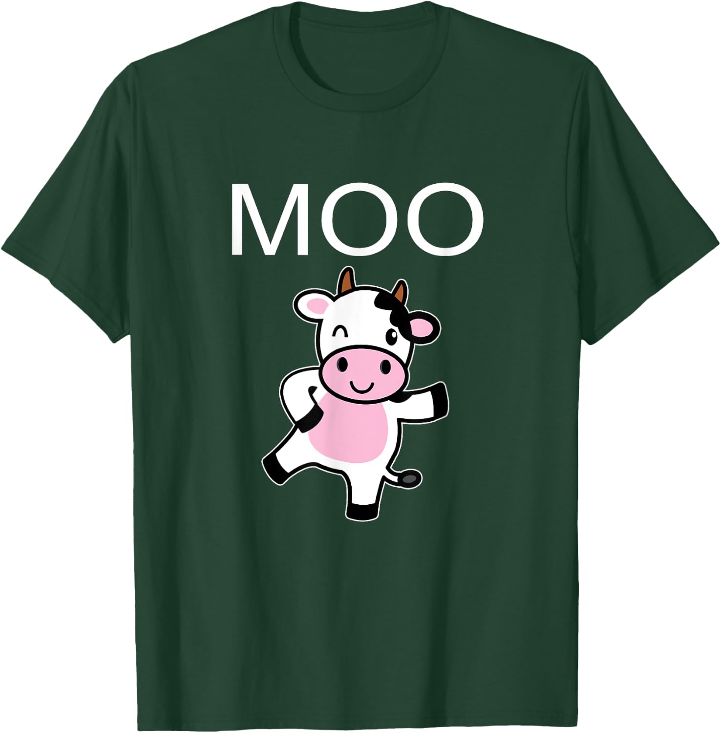 Moo Cow - Funny Farmer cow for adults kids boys and girls T-Shirt - T-Shirt | Forest