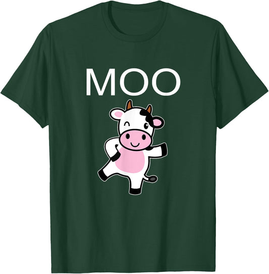 Moo Cow - Funny Farmer cow for adults kids boys and girls T-Shirt - T-Shirt | Forest