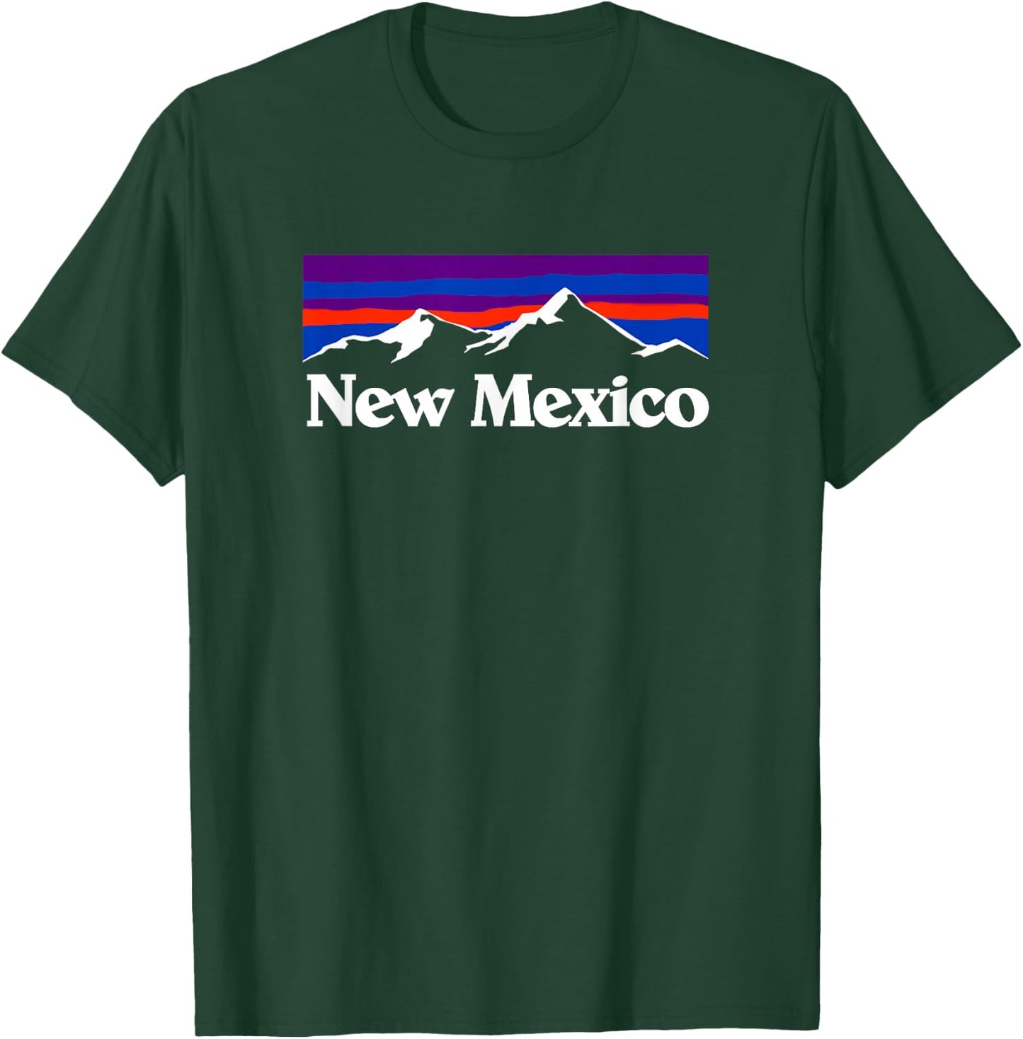 New Mexico State Retro Vintage Outdoors & NM Mountains T-Shirt - T-Shirt | Forest