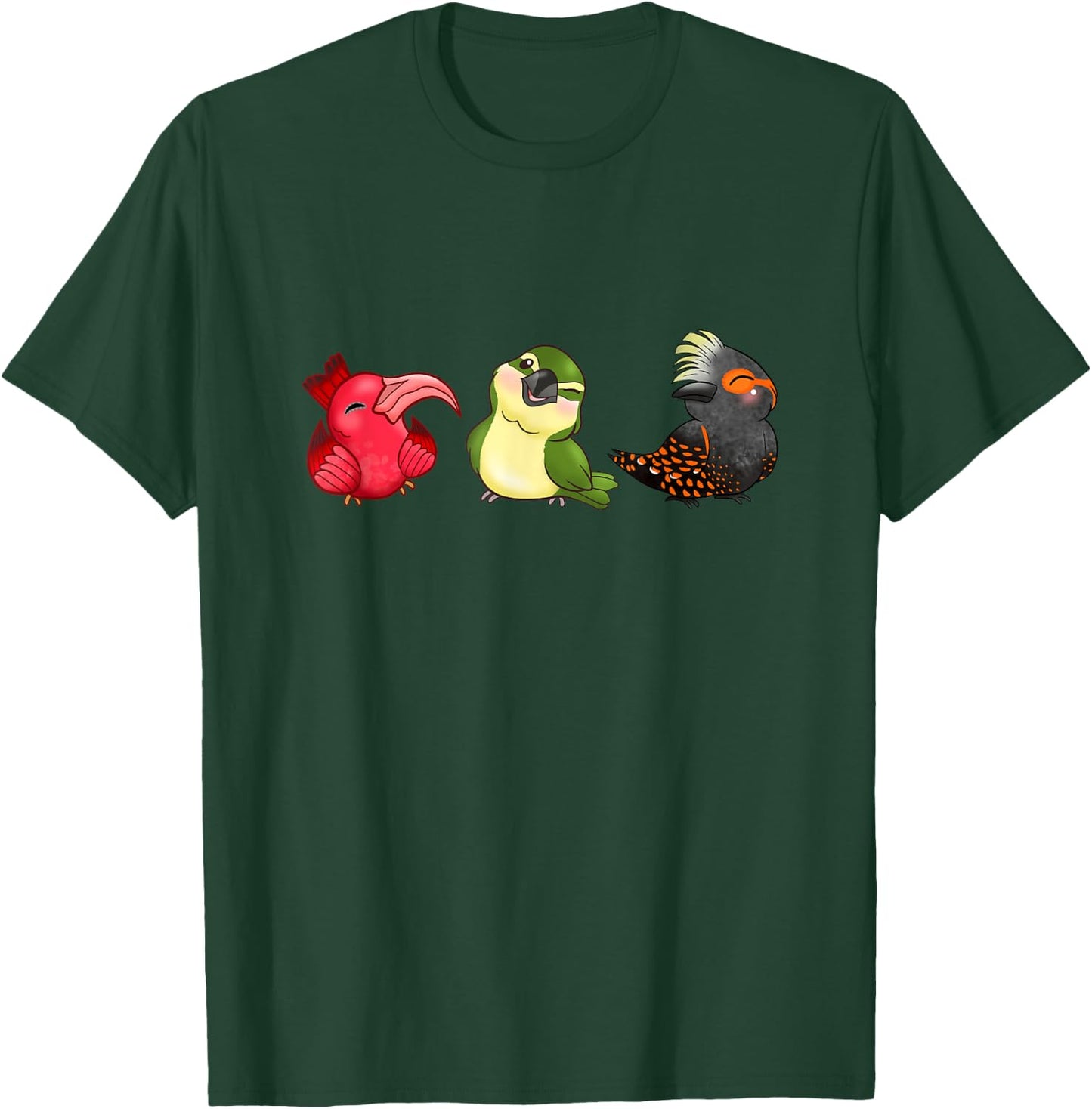 Cute Native Hawaiian Birds T-Shirt - T-Shirt | Forest