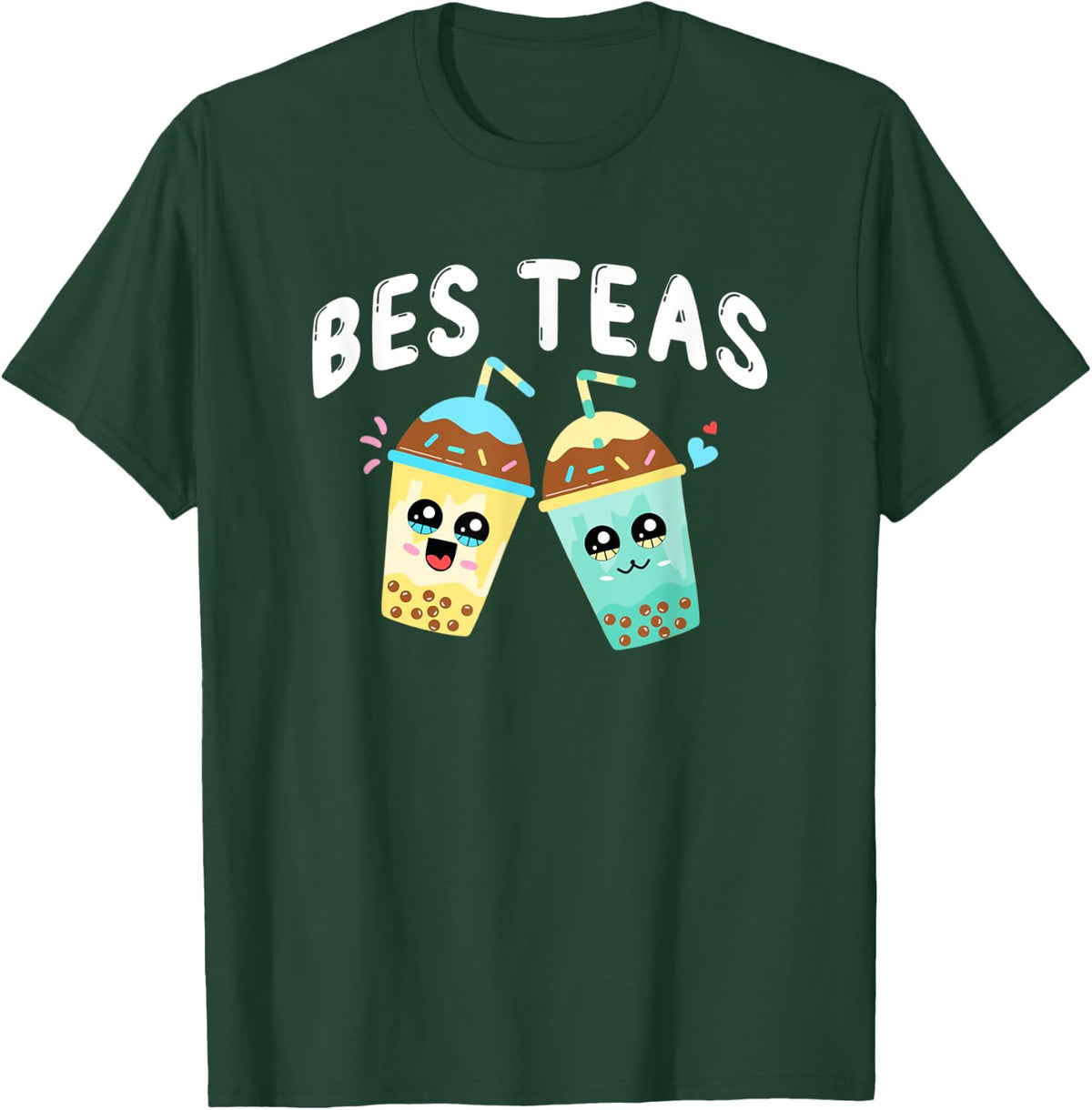 Bes-Teas Besties - Best Friends Bubble Tea Boba Tea Besteas T-Shirt - T-Shirt | Forest