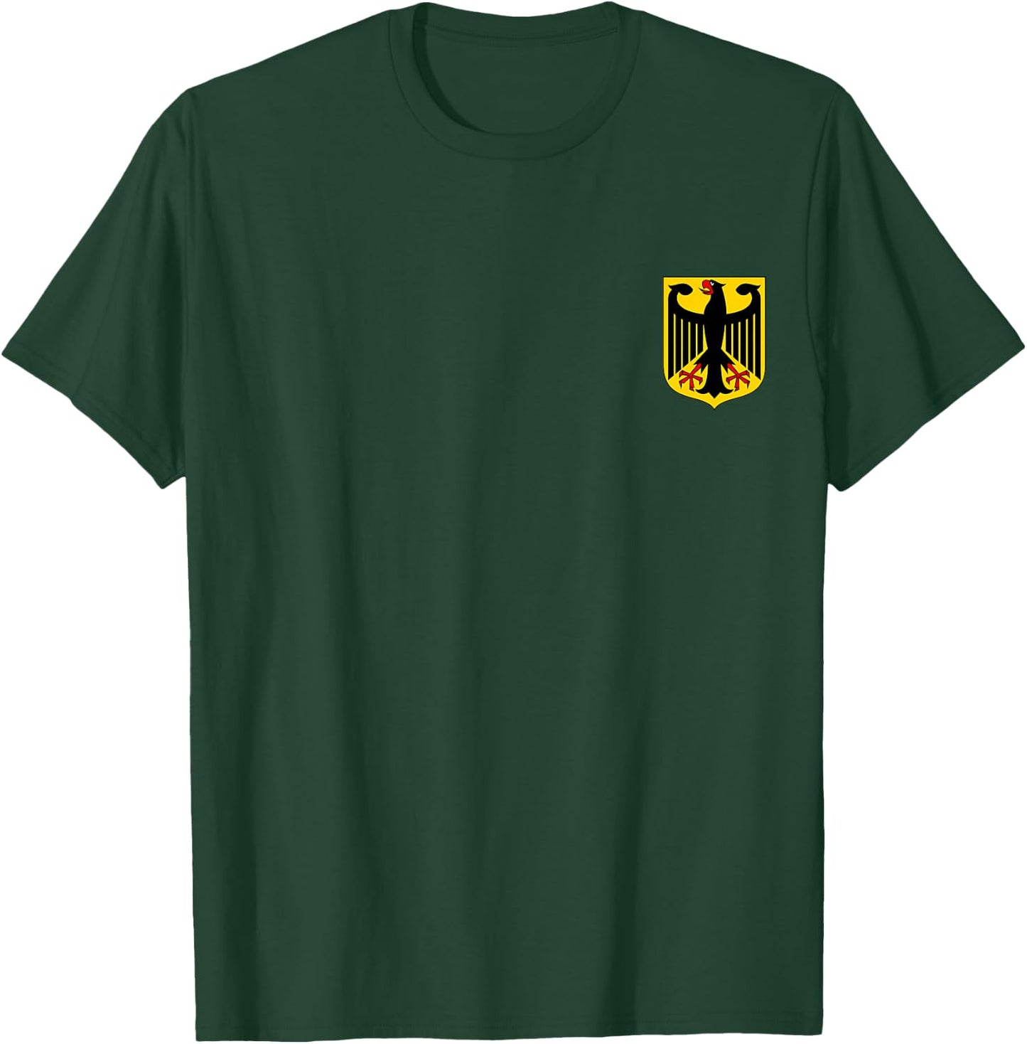 Badge Germany Flag Cool German Flags Deutsche Men Women T-Shirt - T-Shirt | Forest