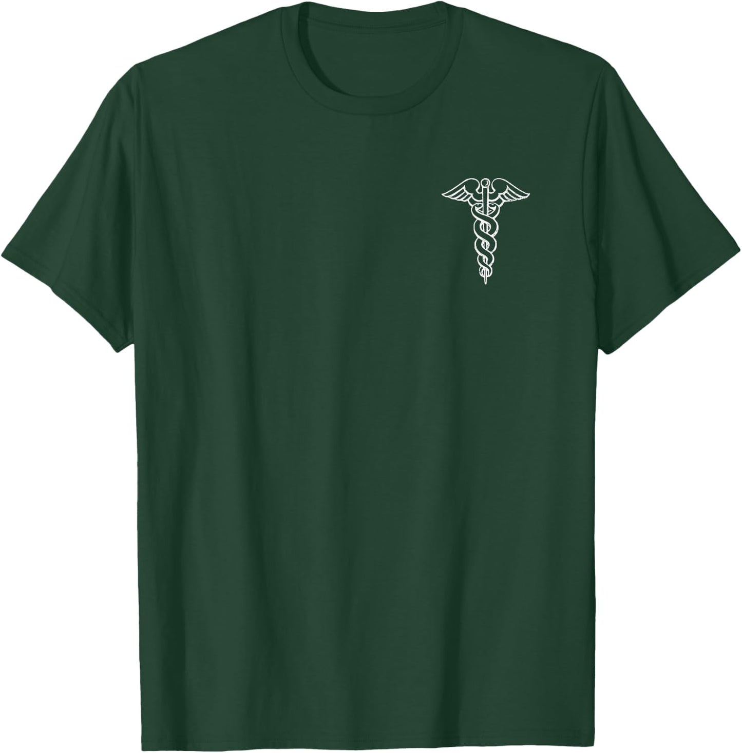 Caduceus Symbol Nurse Doctor Medic Rn Np Na Hospital T-Shirt - T-Shirt | Forest