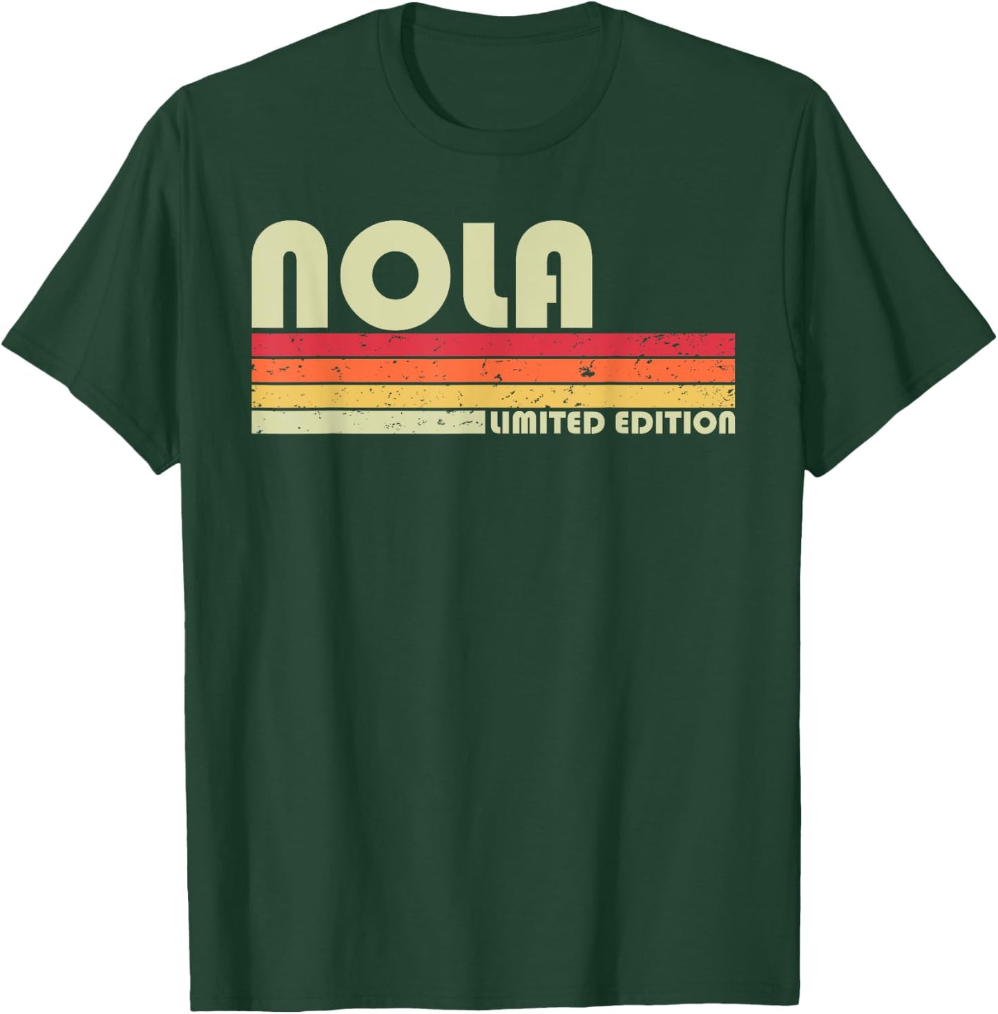 NOLA Gift Name Personalized Retro Vintage 80s 90s Birthday T-Shirt - T-Shirt | Forest