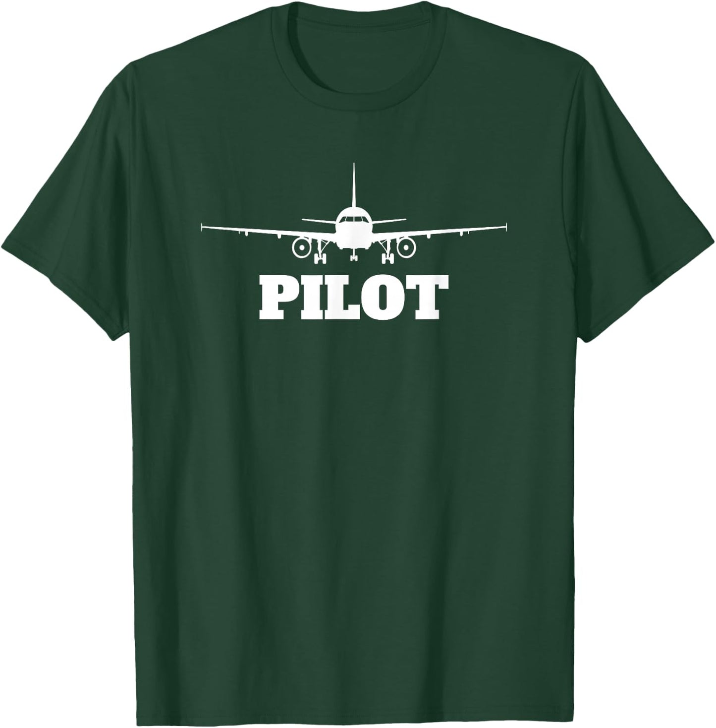 Aviation Airplane Fly Line Funny Vintage Pilot T-Shirt - T-Shirt | Forest