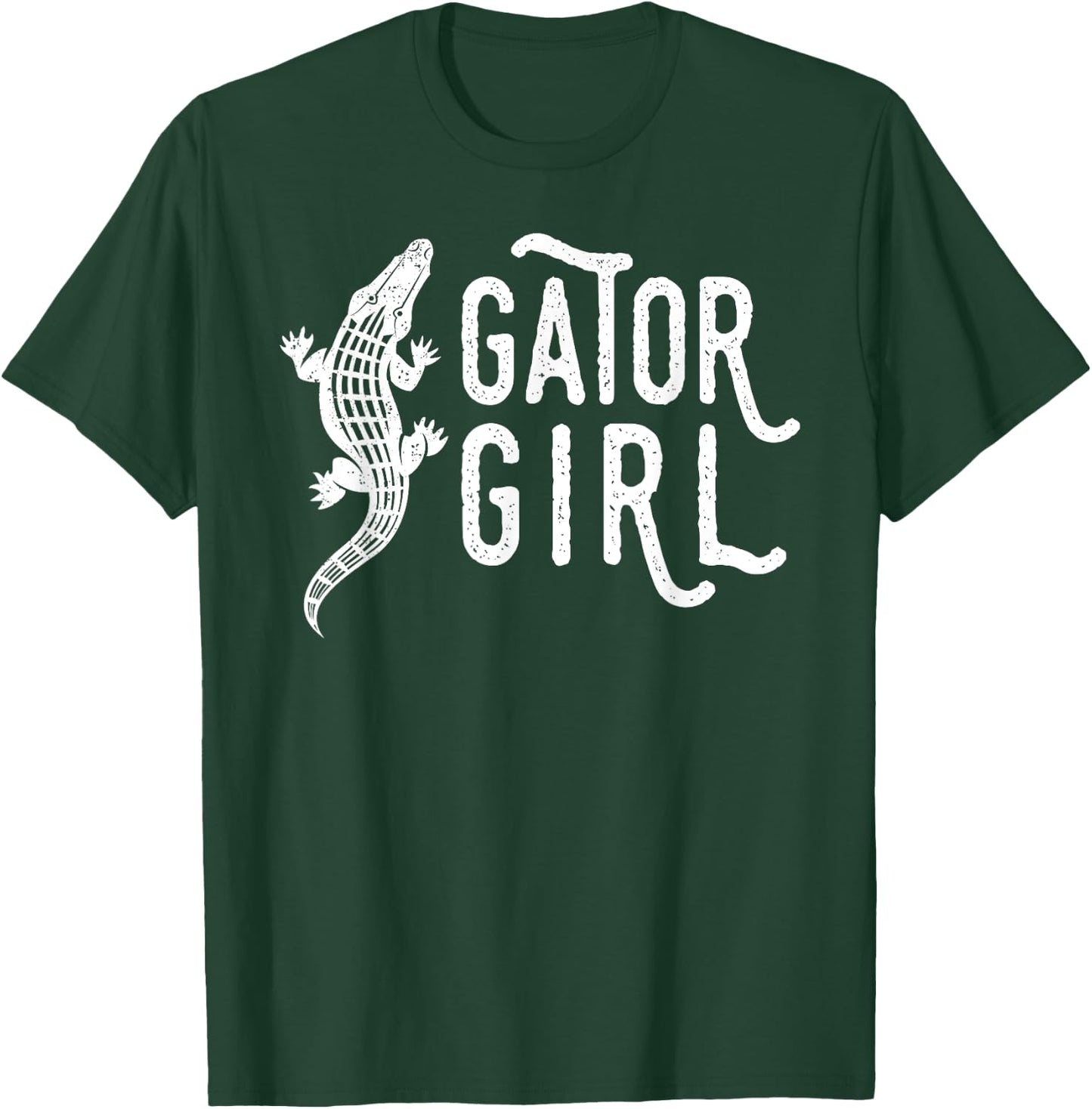 Fun Gator Girl Shirt, Reptile Alligator Gift T-Shirt - T-Shirt | Forest