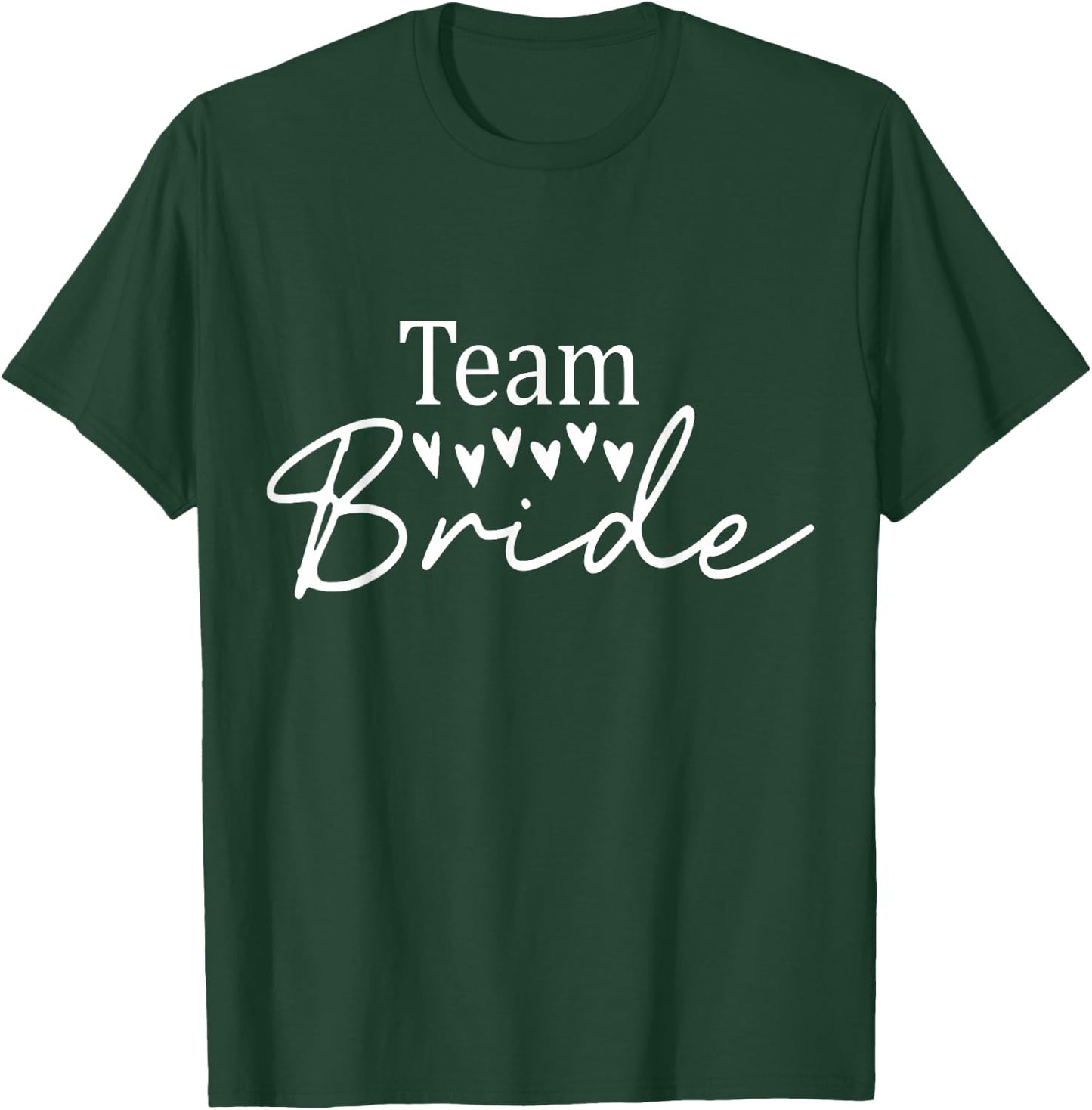 Team Bride Wedding Party Bridesmaid Bachelorette Party 2027 T-Shirt - T-Shirt | Forest