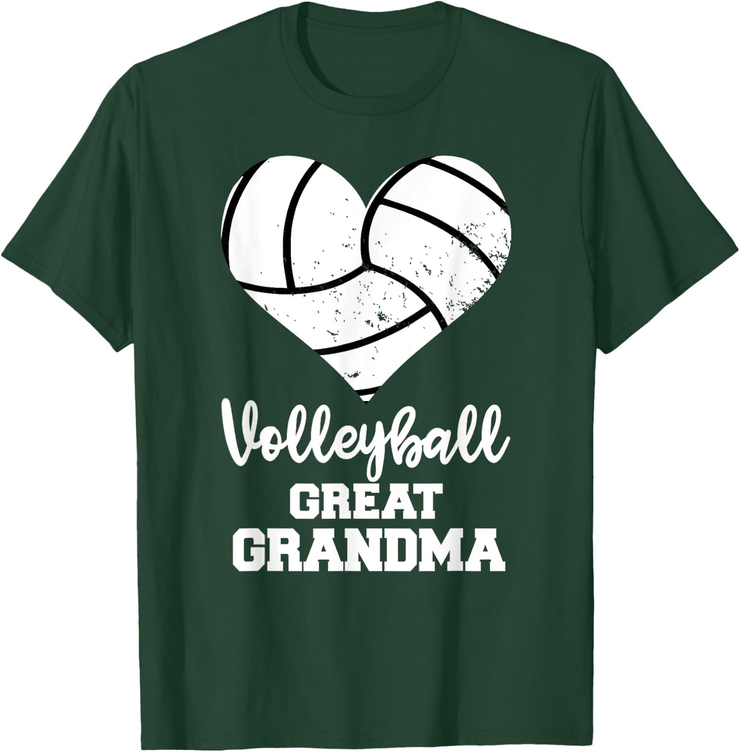 Volleyball Great Grandma Funny Volleyball Player Grandma T-Shirt - T-Shirt | Forest