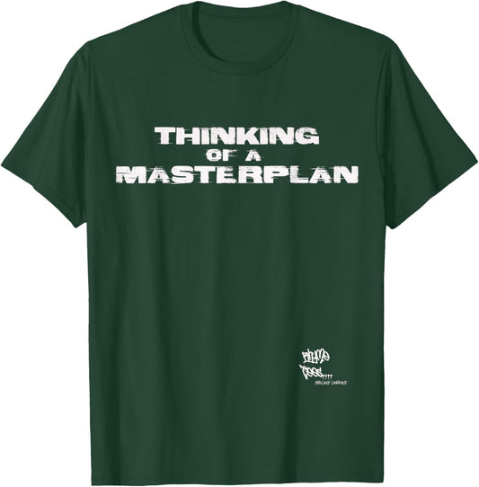 OLD SCHOOL RAP HIP HOP Merch Masterplan Quote 80s Lyric T-Shirt - T-Shirt | Forest