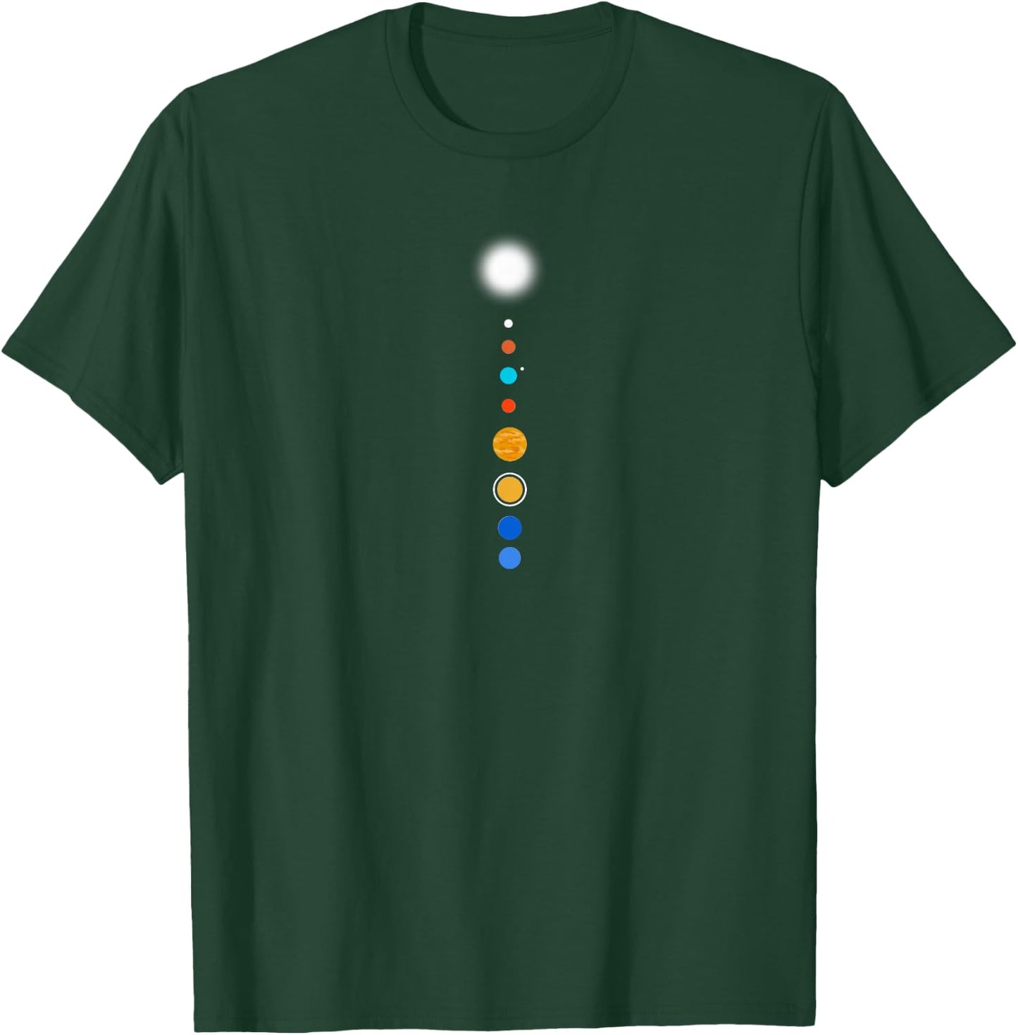 Minimalist Solar System T-Shirt - T-Shirt | Forest