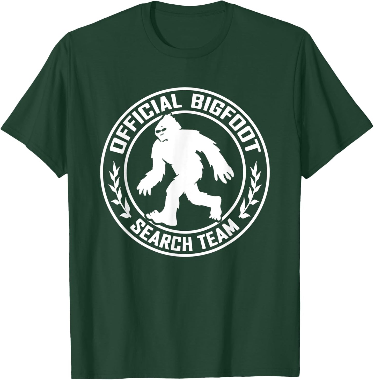 Bigfoot Search Team Black Shirt Sasquatch Yeti Grassman T-Shirt - T-Shirt | Forest