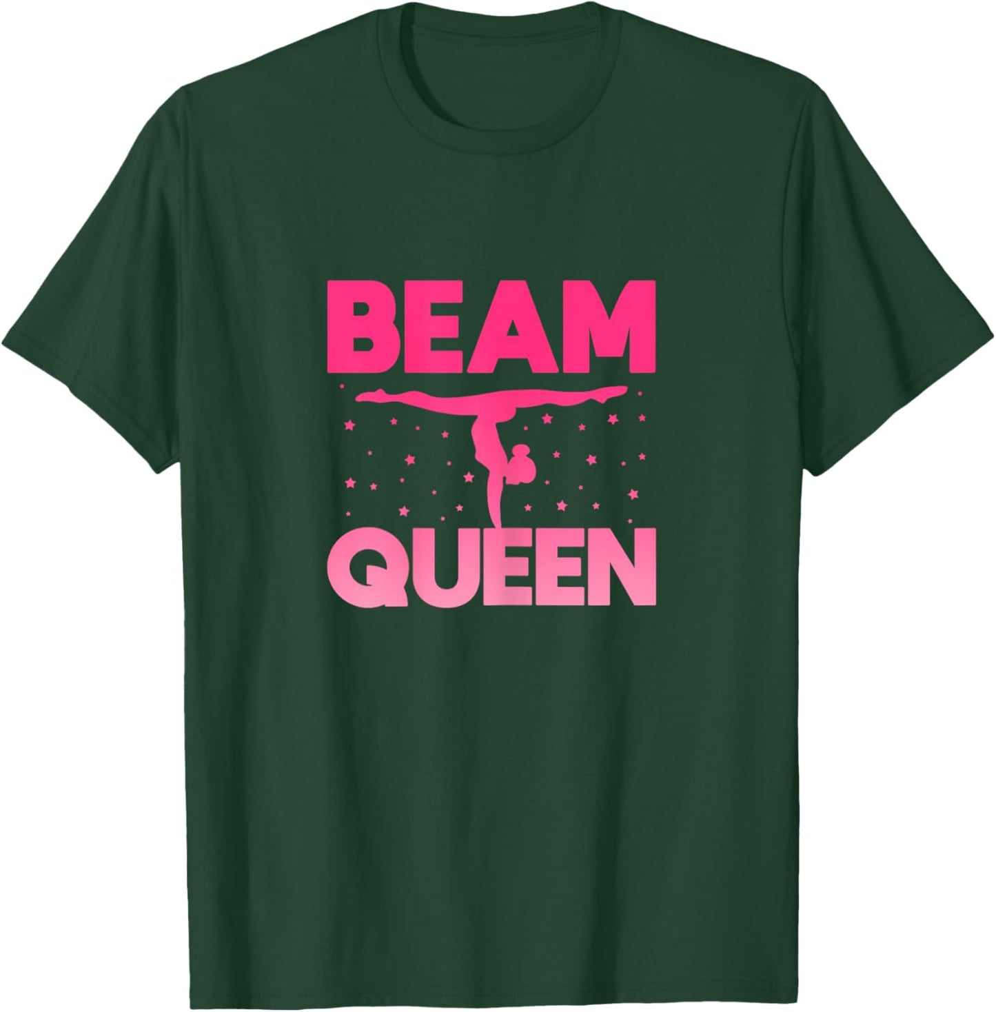 Beam Queen Gymnastics Gymnasts Handstand T-Shirt - T-Shirt | Forest