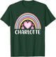 Charlotte North Carolina Cute Rainbow Charlotte T-Shirt - T-Shirt | Forest