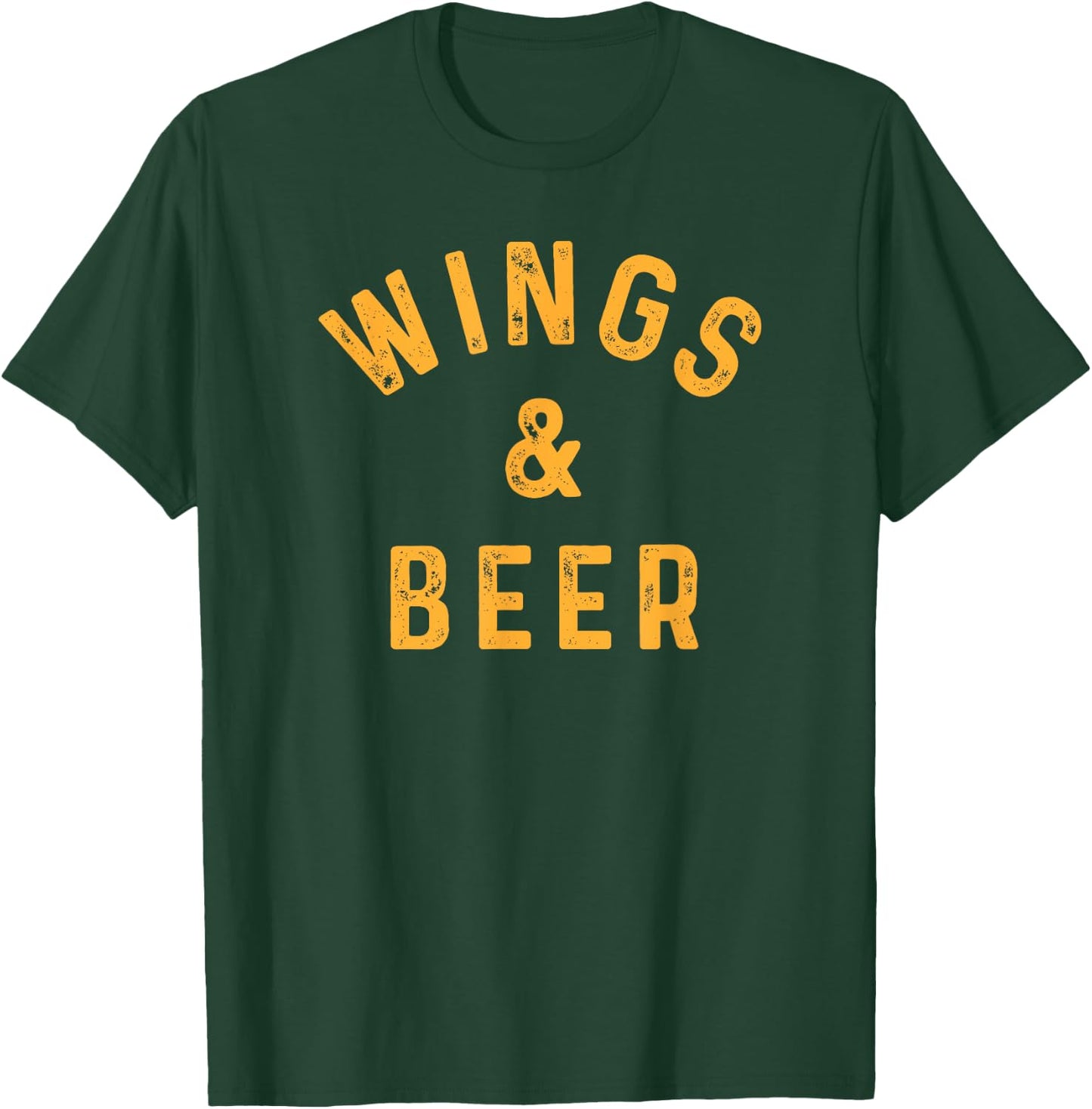 Wings & Beer Funny Buffalo Chicken Lover Beer Drinker T-Shirt - T-Shirt | Forest