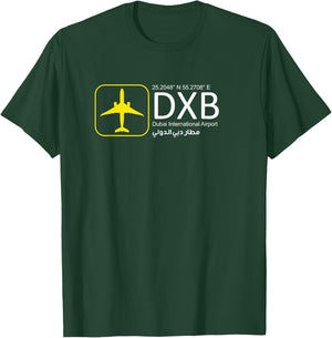 Dubai International Airport Aviation Flight Crew T-Shirt - T-Shirt | Forest