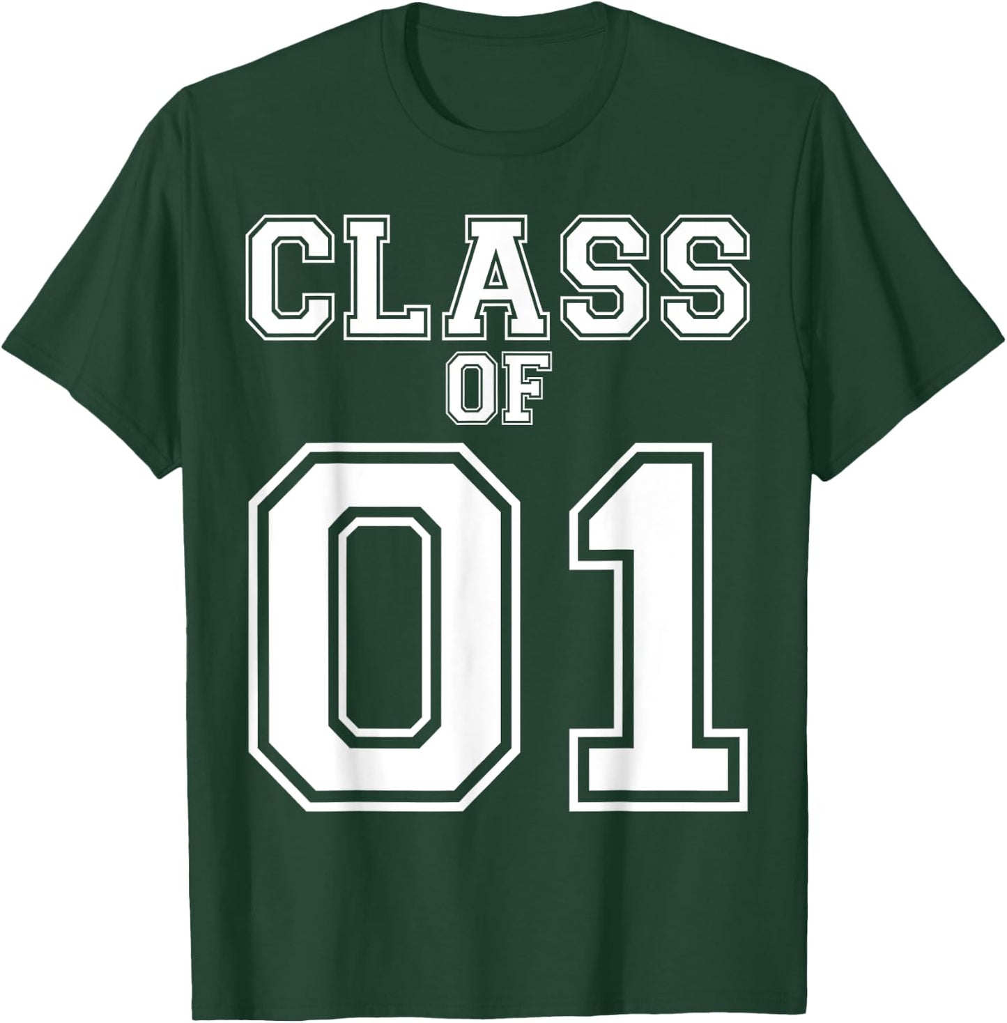 Class Of 2001 Custom Graduation Senior Personalized Grads T-Shirt - T-Shirt | Forest