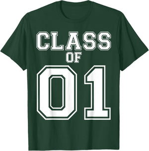 Class Of 2001 Custom Graduation Senior Personalized Grads T-Shirt - T-Shirt | Forest