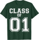 Class Of 2001 Custom Graduation Senior Personalized Grads T-Shirt - T-Shirt | Forest